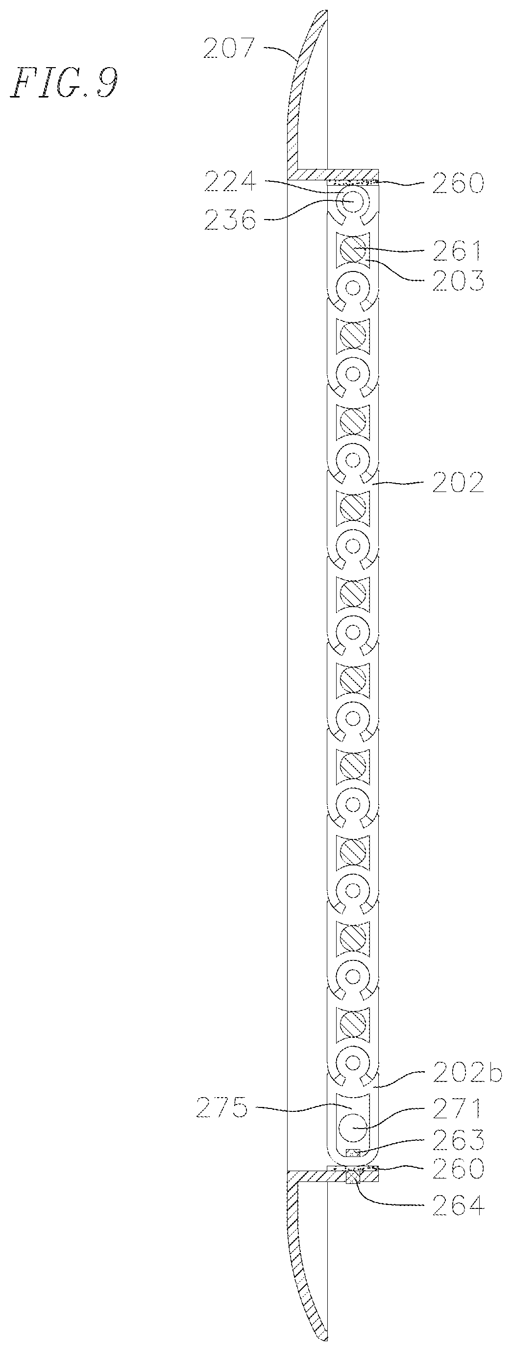 Patent US12104438 Figure 11 – Pet door system having semi-flexible pet door