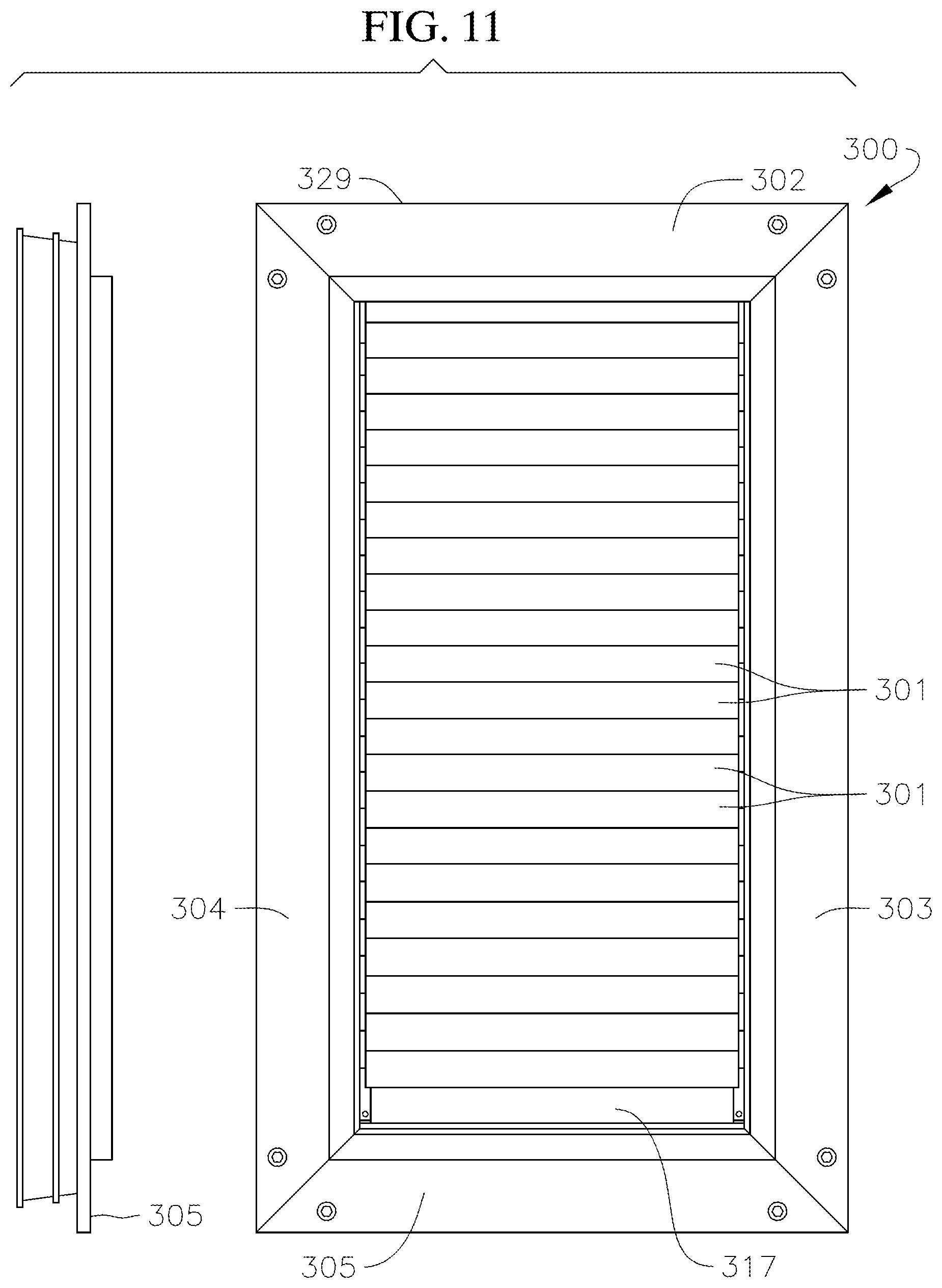 Patent US12104438 Figure 13 – Pet door system having semi-flexible pet door