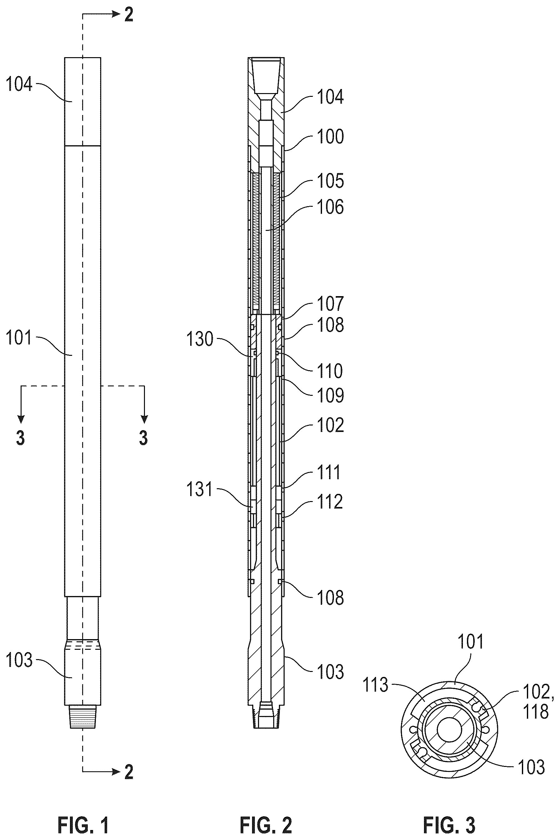 Patent US12104442 Figure 1 – System, method and apparatus for hydraulic downhole stick-slip mitigation