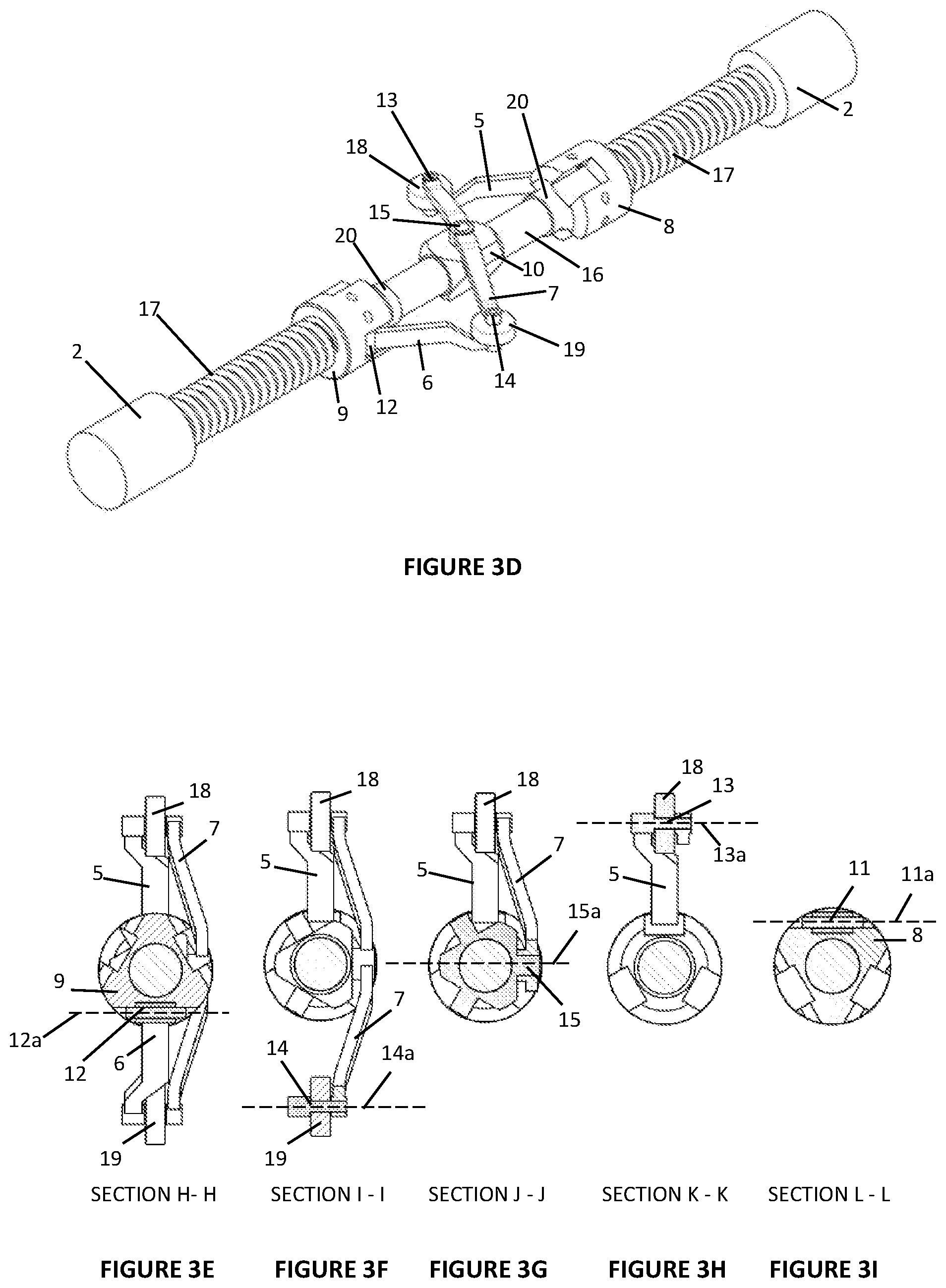 Patent US12104443 Figure 7 – Device for centering a sensor assembly in a bore