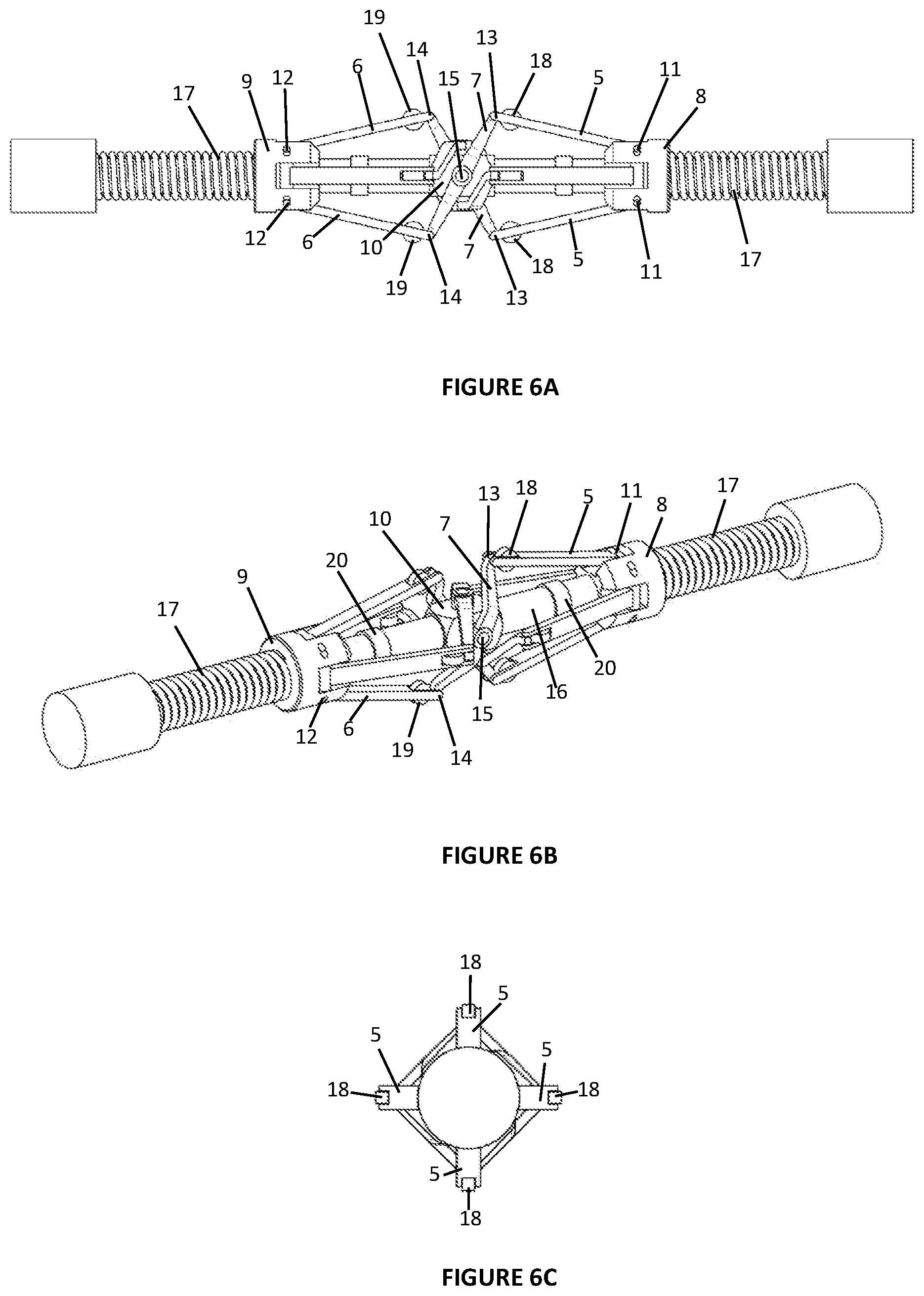 Patent US12104443 Figure 9 – Device for centering a sensor assembly in a bore