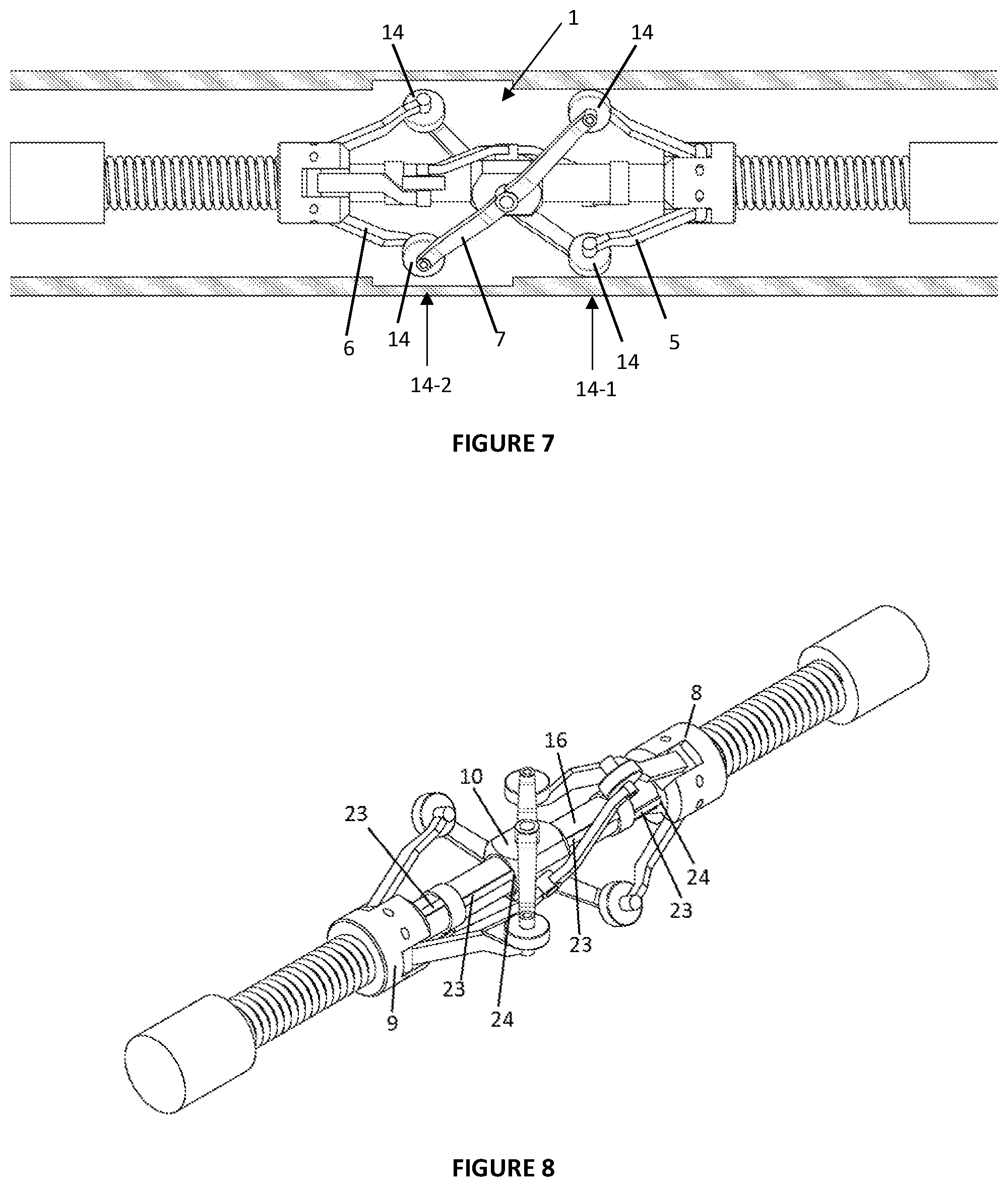 Patent US12104443 Figure 10 – Device for centering a sensor assembly in a bore