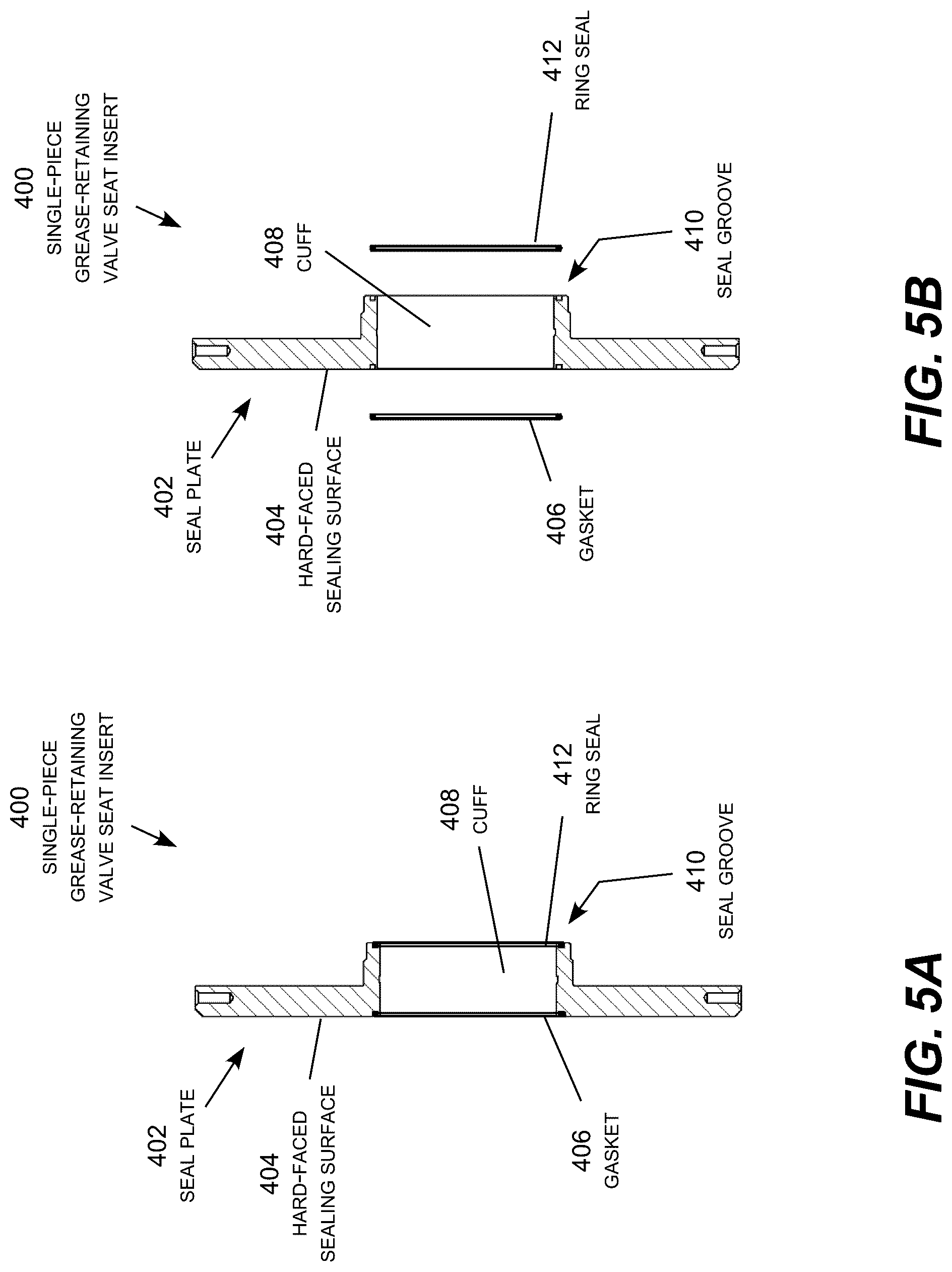 Patent US12104448 Figure 7 – Grease-retaining frac valve seat insert
