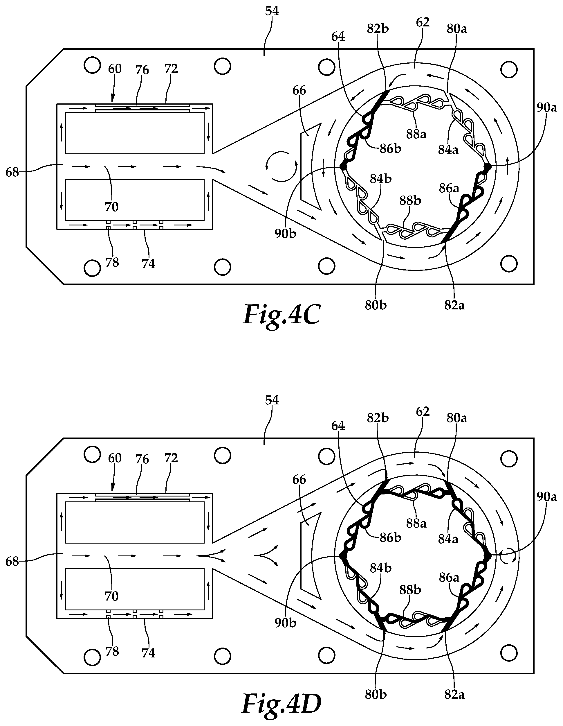 Patent US12104458 Figure 4 – Adaptive fluid switches having a temporary configuration