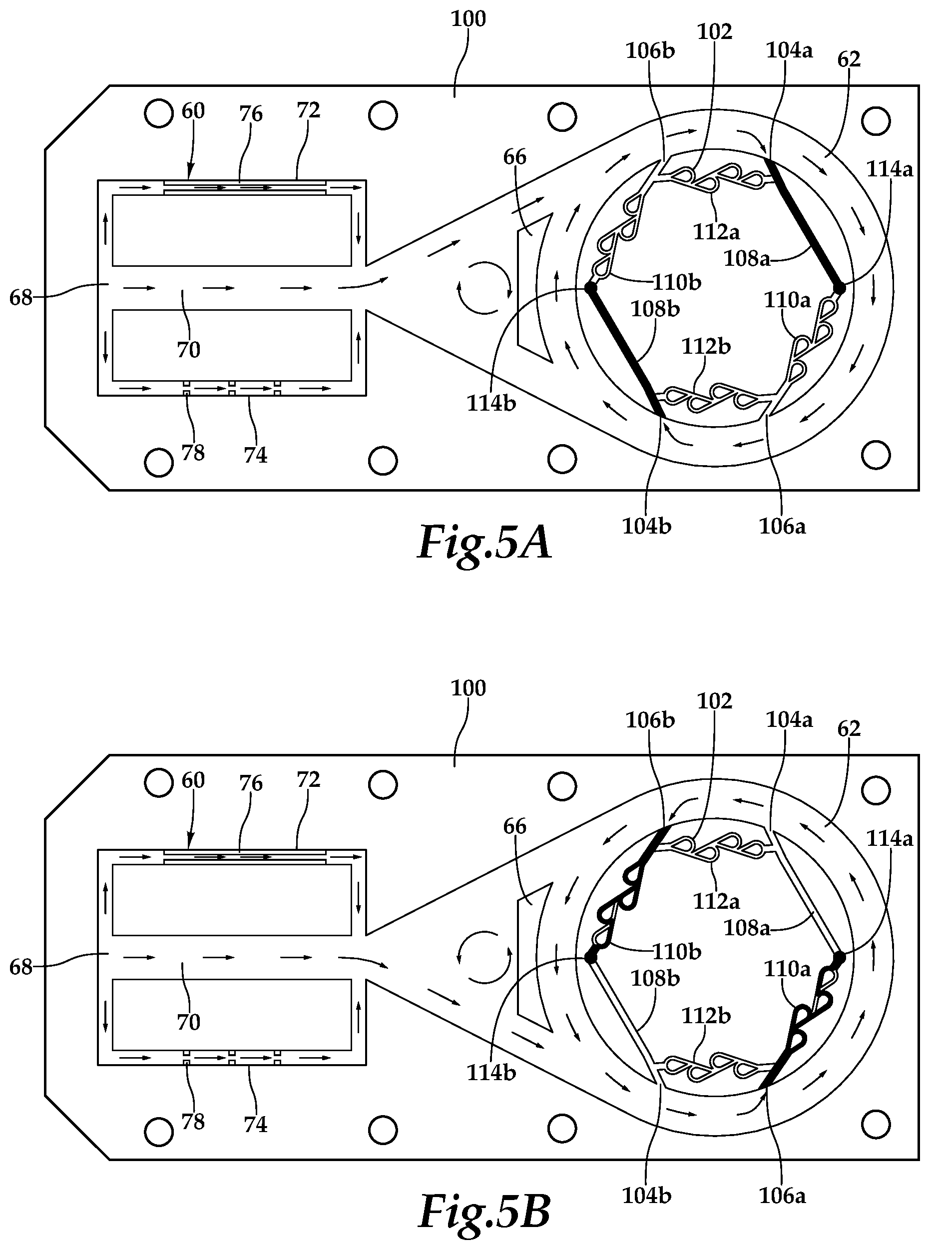 Patent US12104458 Figure 5 – Adaptive fluid switches having a temporary configuration