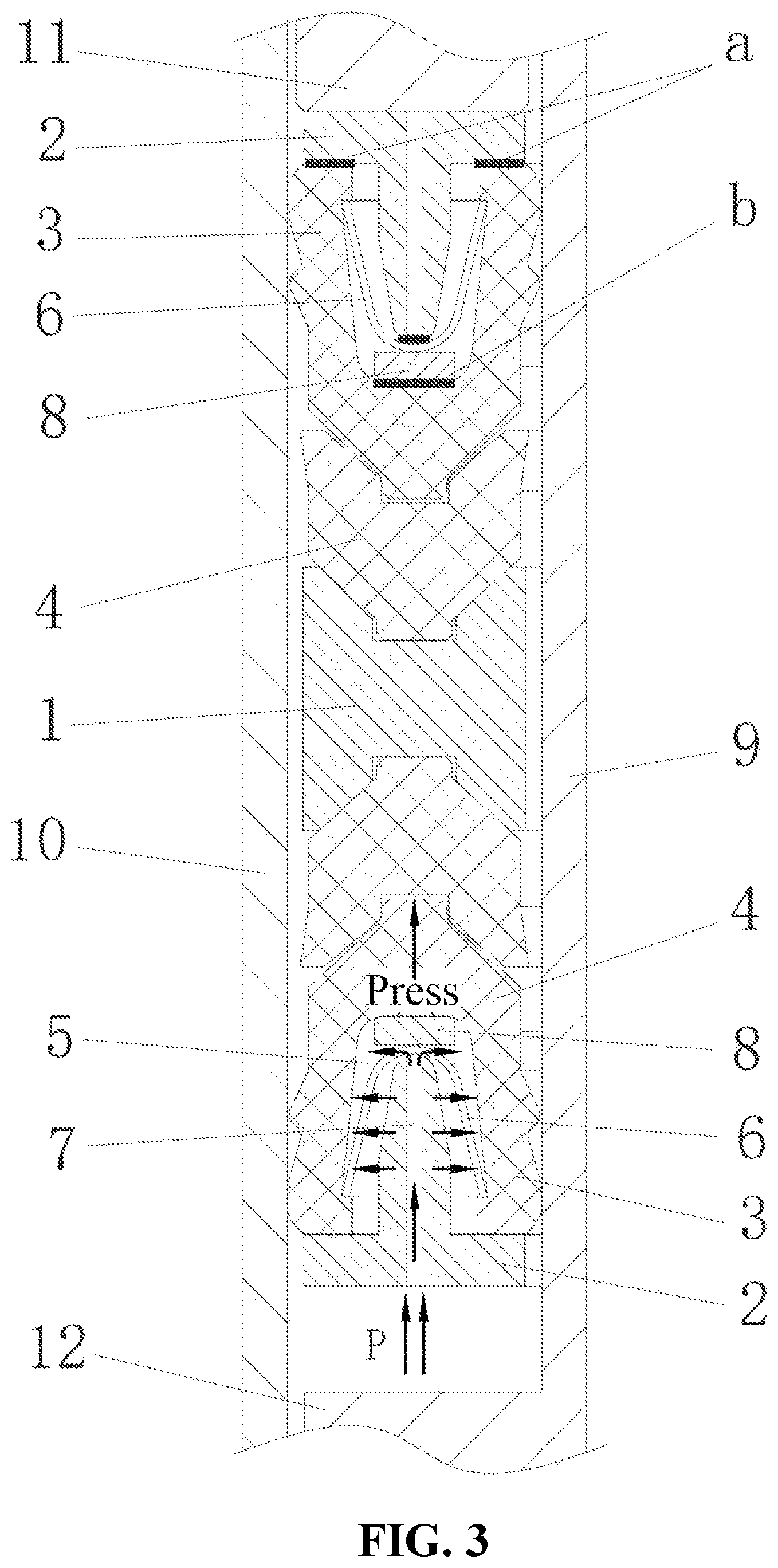 Patent US12104459 Figure 3 – Seal for repeatedly switchable stepless fracturing sliding sleeve
