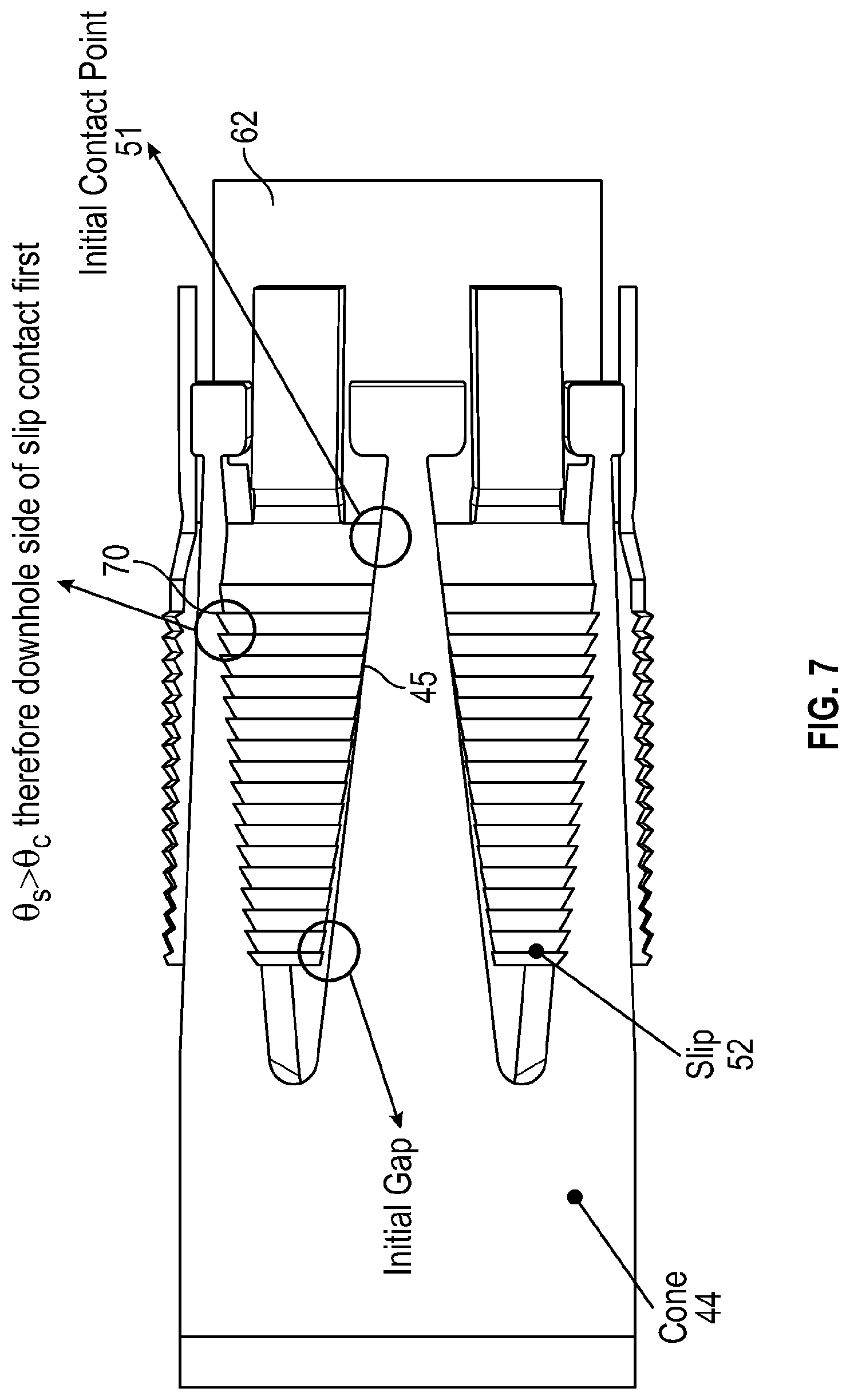 Patent US12104467 Figure 6 – Slip package with improved initial setting