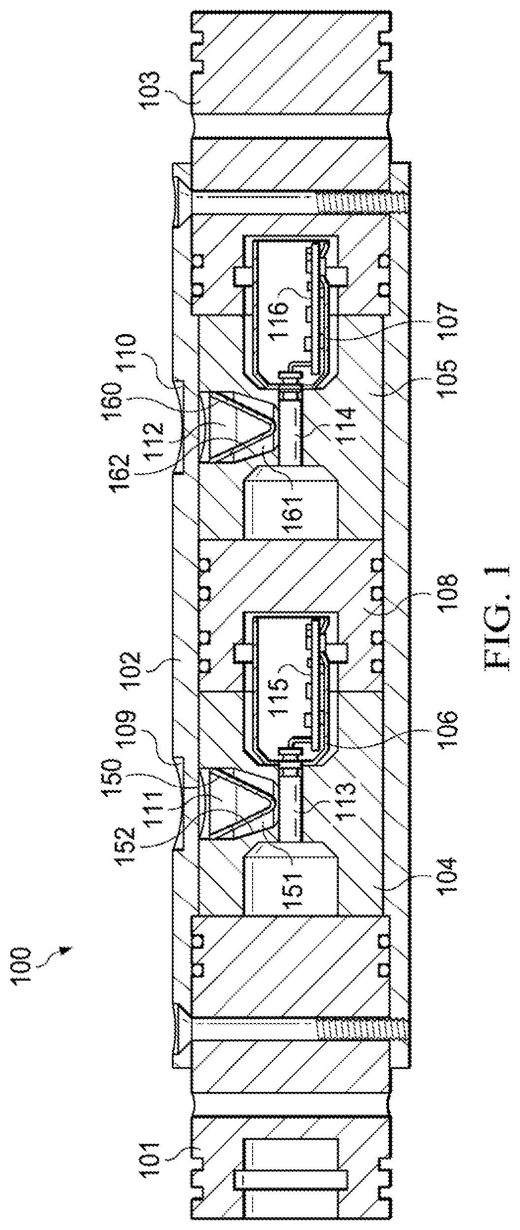 Patent US12104468 Figure 1 – Cluster gun system