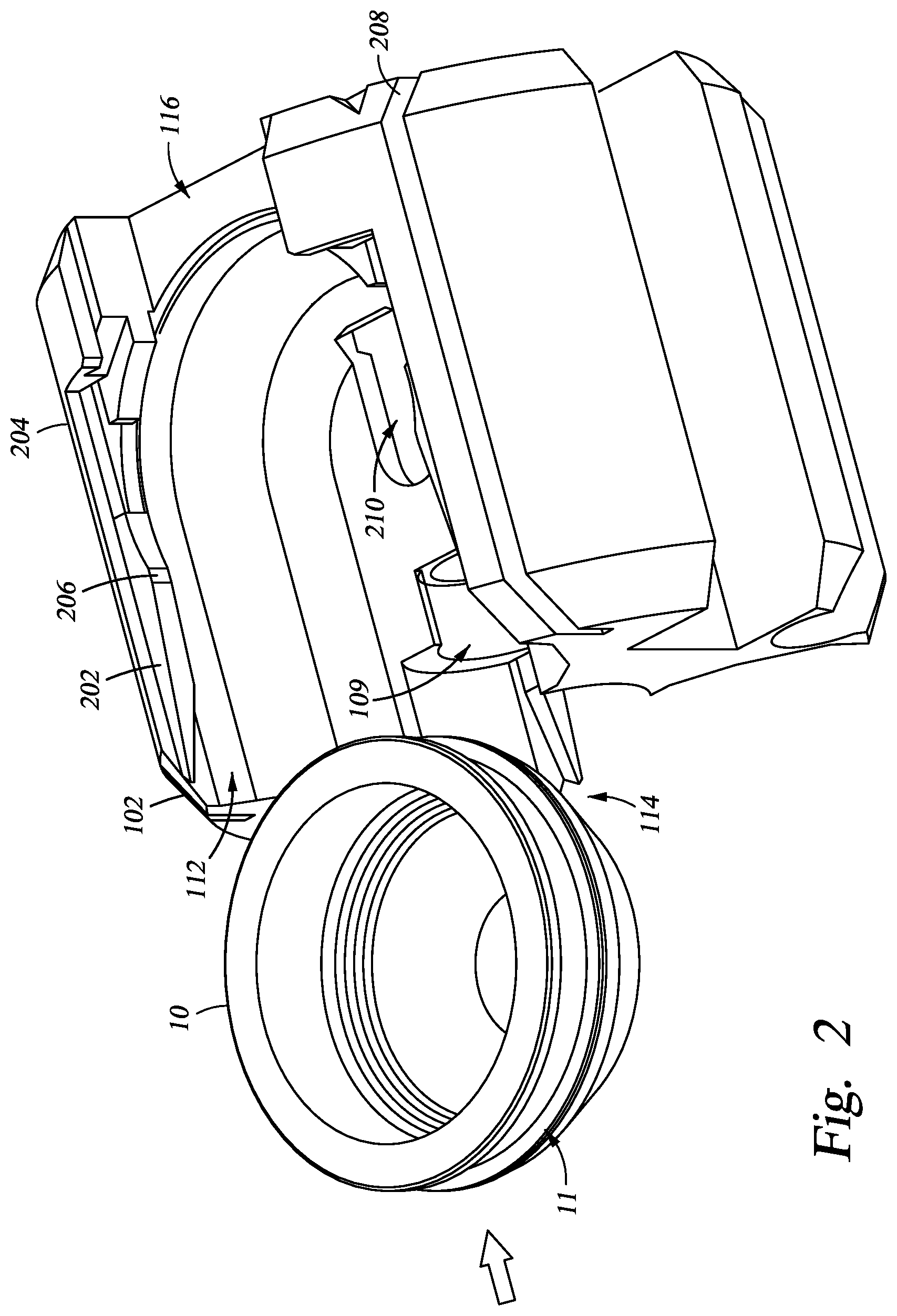 Patent US12104470 Figure 2 – Slide-in frame for shaped charges