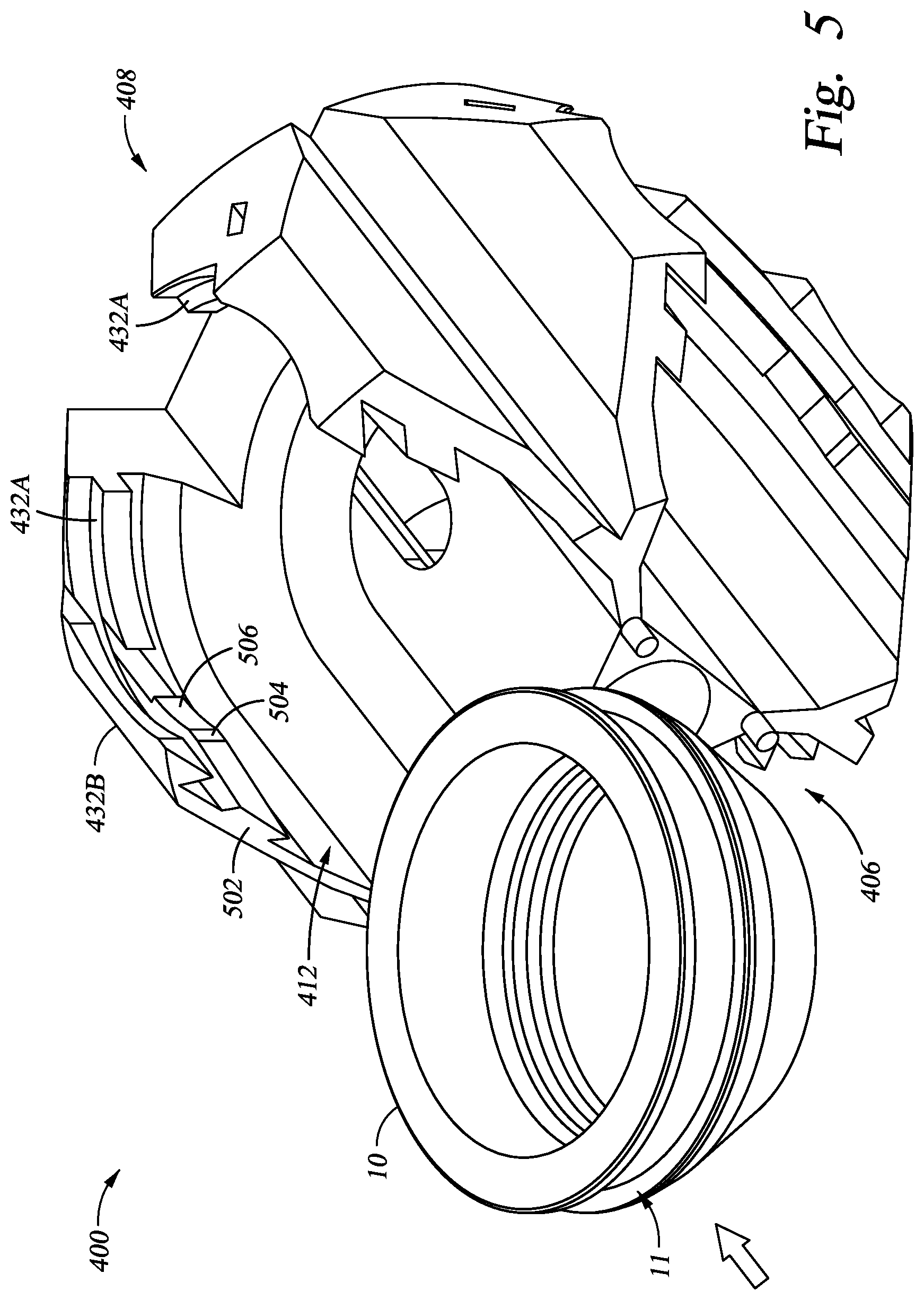Patent US12104470 Figure 5 – Slide-in frame for shaped charges