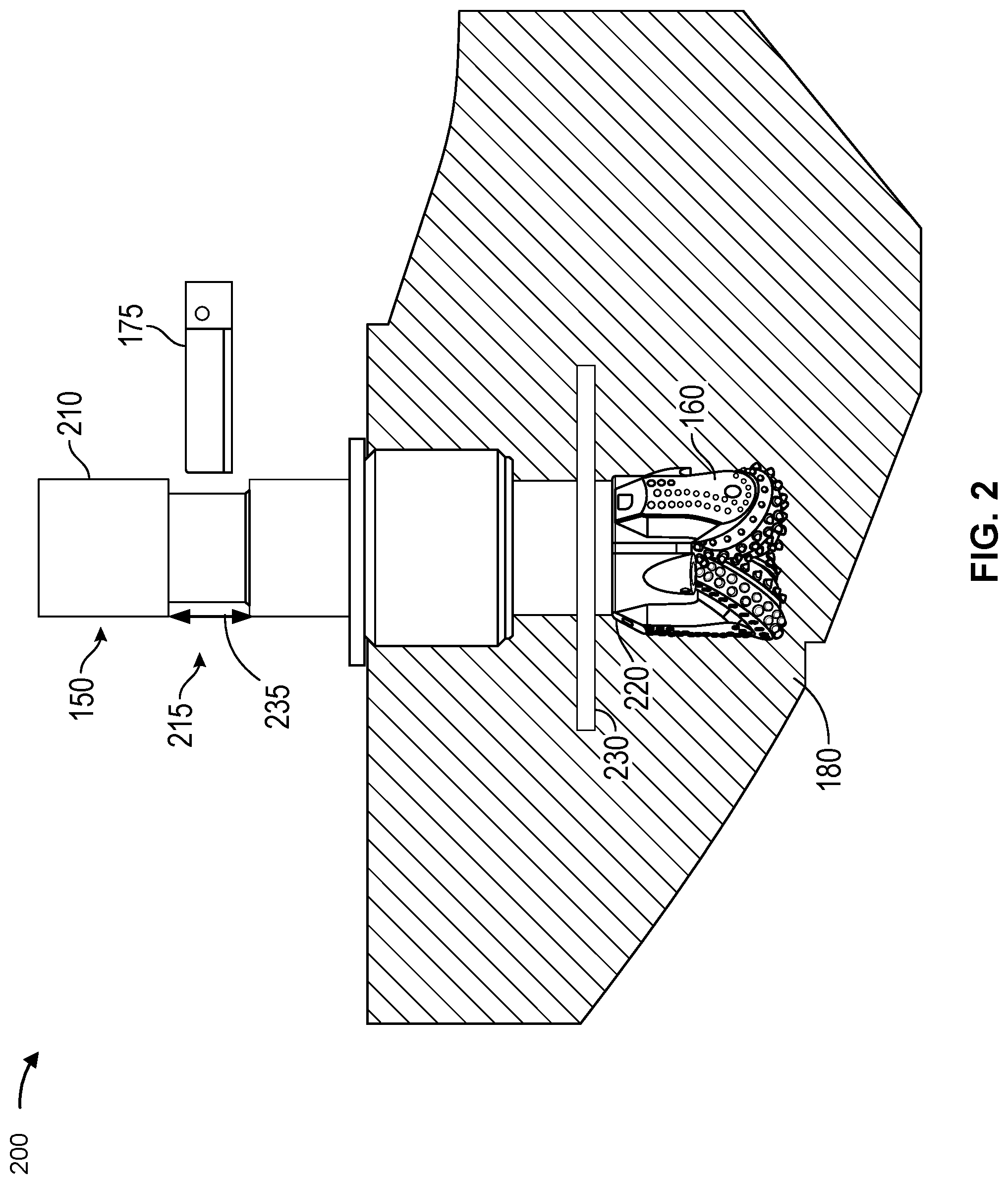 Patent US12104483 Figure 2 – Automatic deck wrench engagement for drilling machines