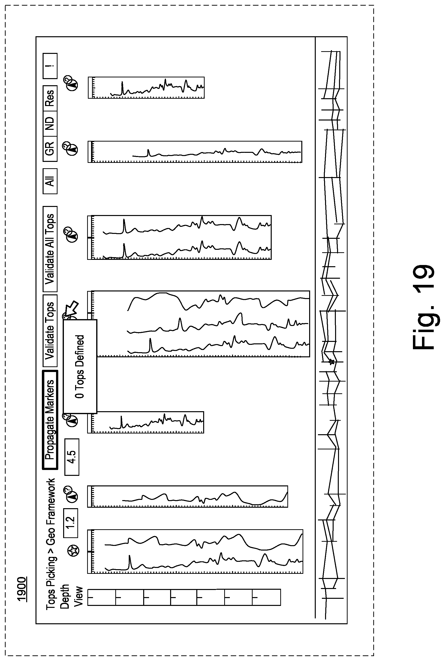 Patent US12104484 Figure 19 – Well log correlation and propagation system