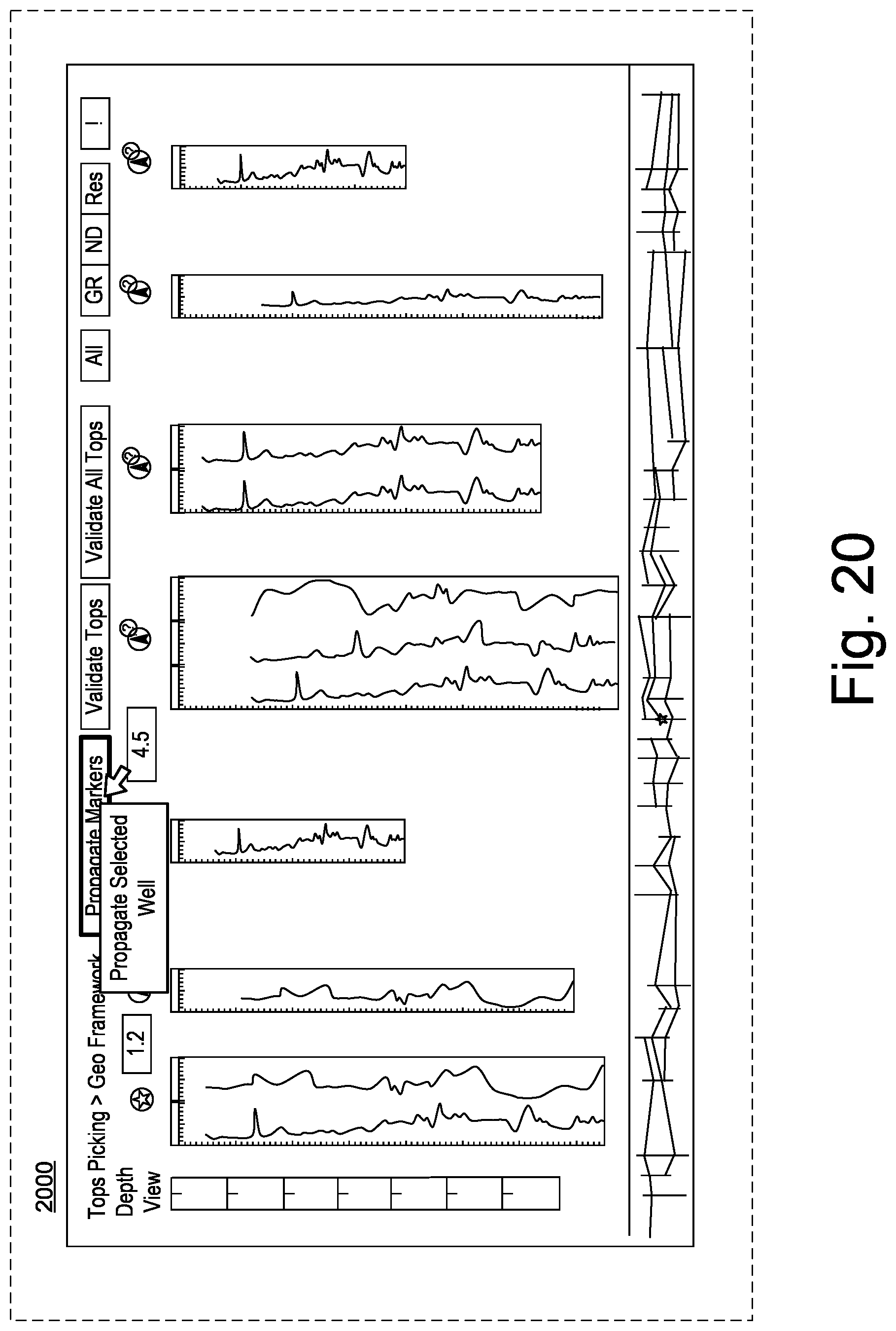 Patent US12104484 Figure 20 – Well log correlation and propagation system