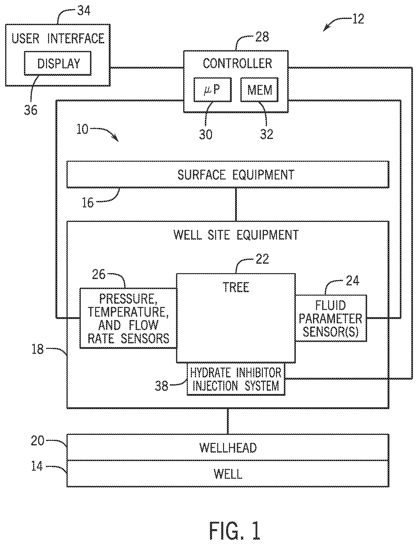 Patent US12104486 Figure 1 – Water detection and measurement system and method