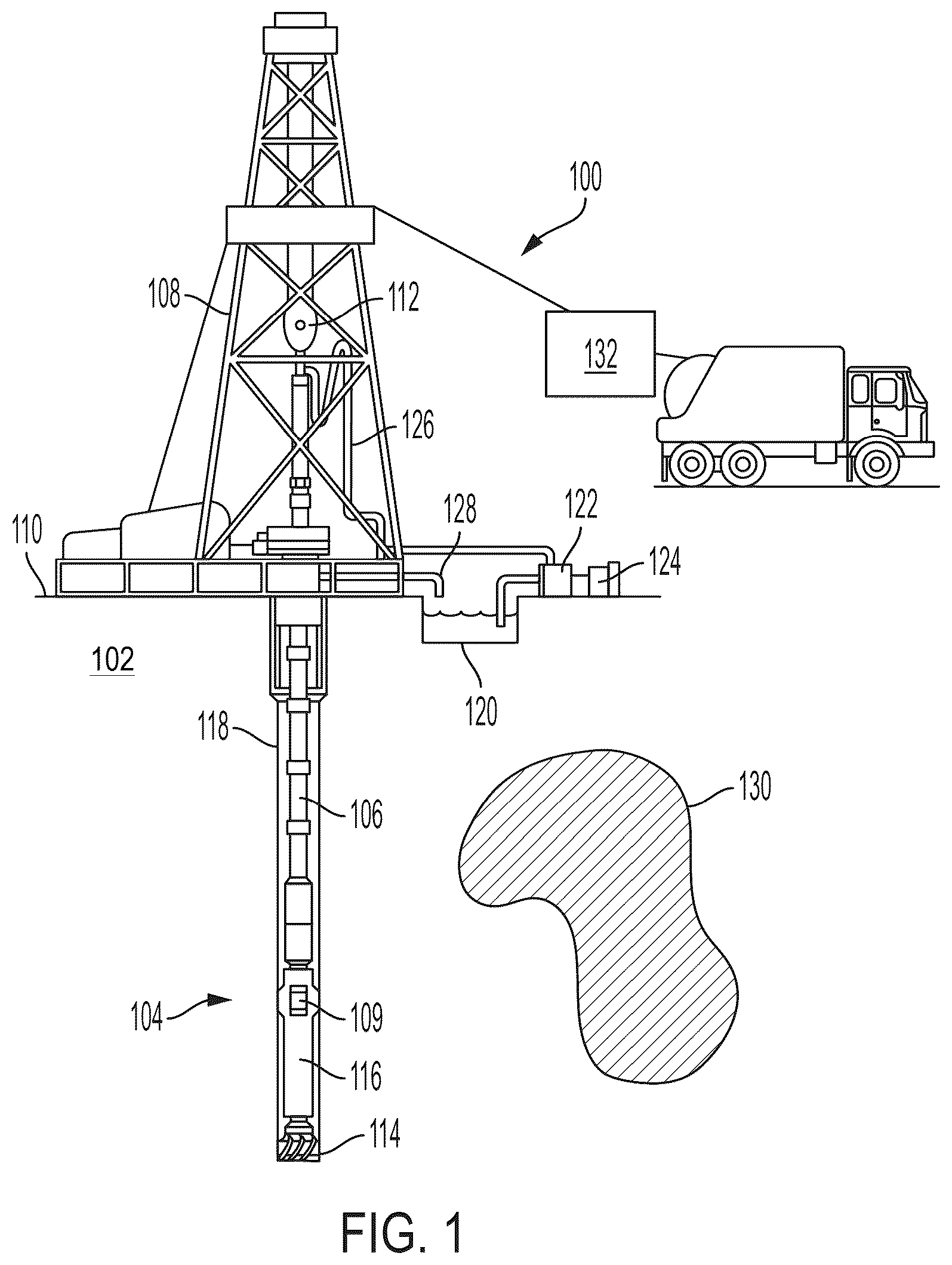 Patent US12104489 Figure 1 – Well path drilling trajectory and control for geosteering