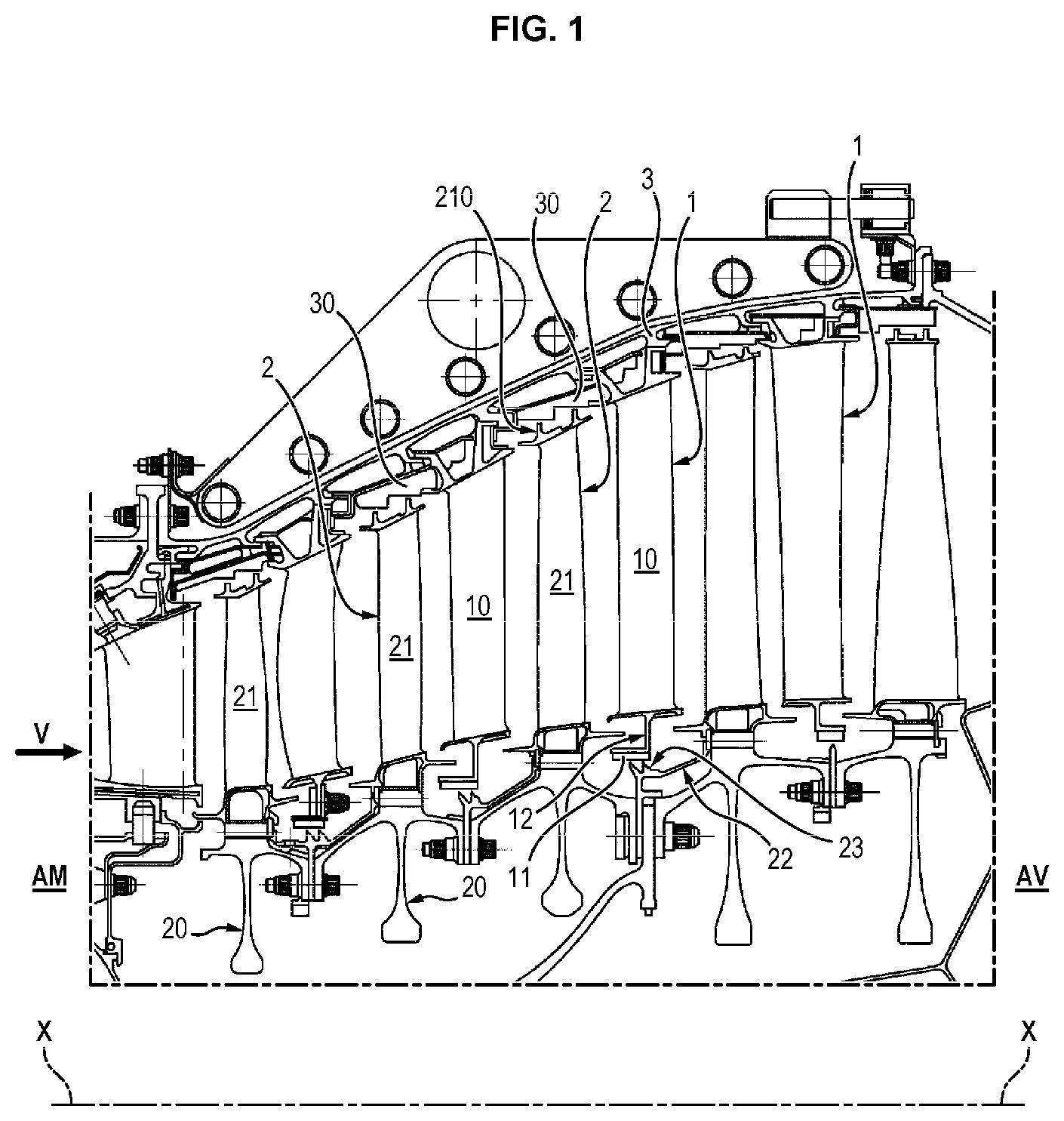 Patent US12104491 Figure 1 – Method for manufacturing an abradable sealing element, and abradable sealing element