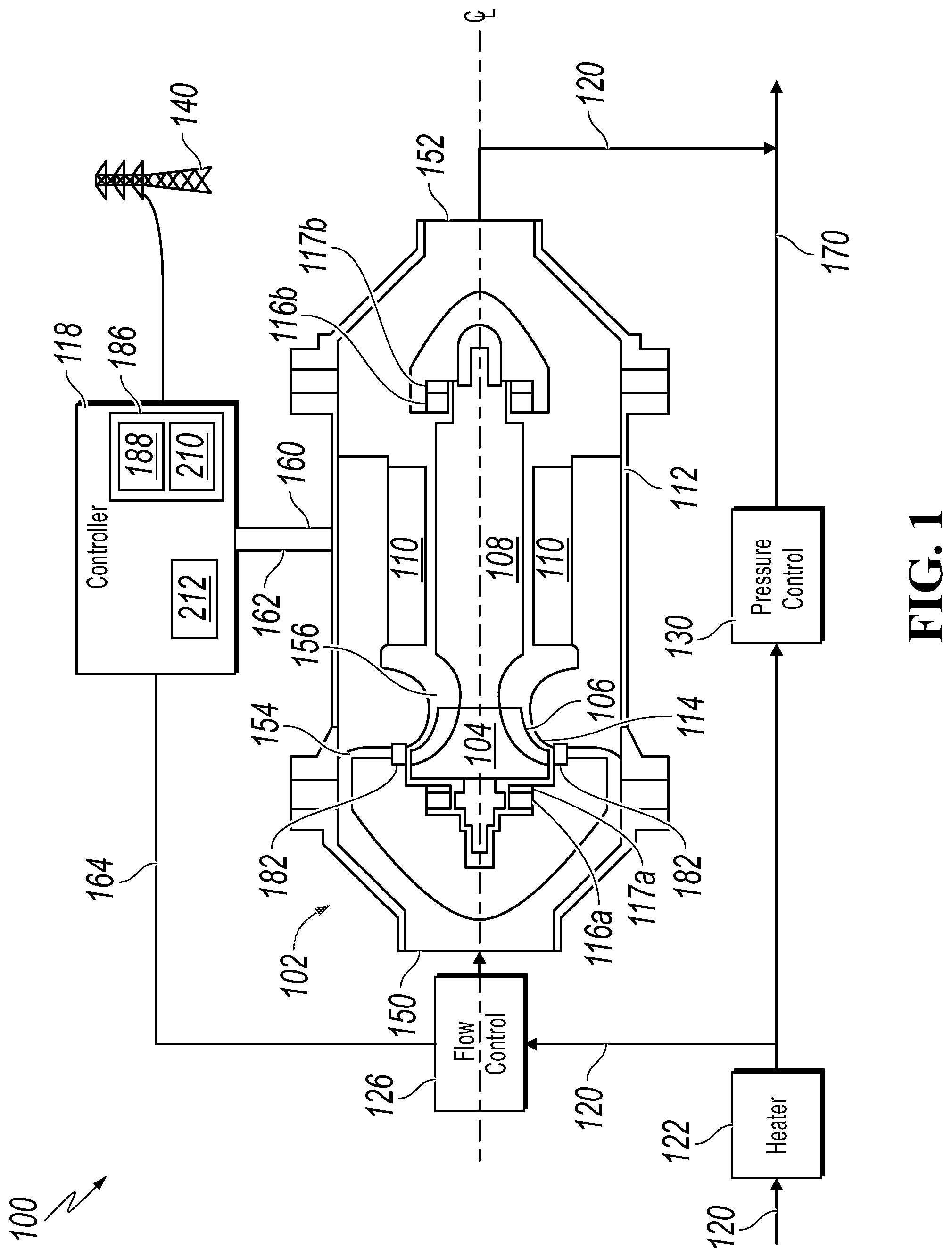 Patent US12104493 Figure 1 – Producing power with turboexpander generators based on specified output conditions