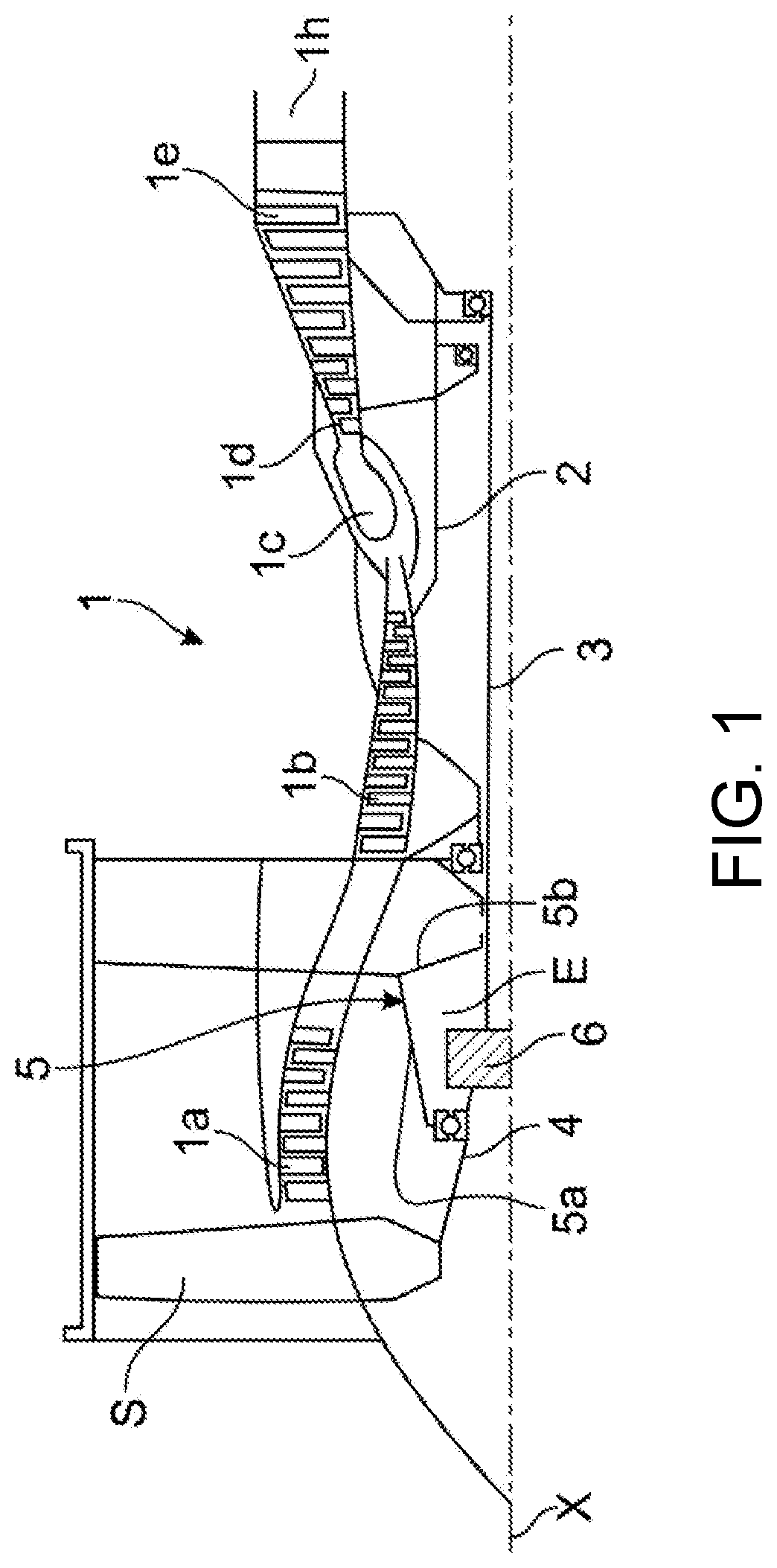Patent US12104495 Figure 1 – Drive assembly for a mechanical reducer for an aircraft turbomachine