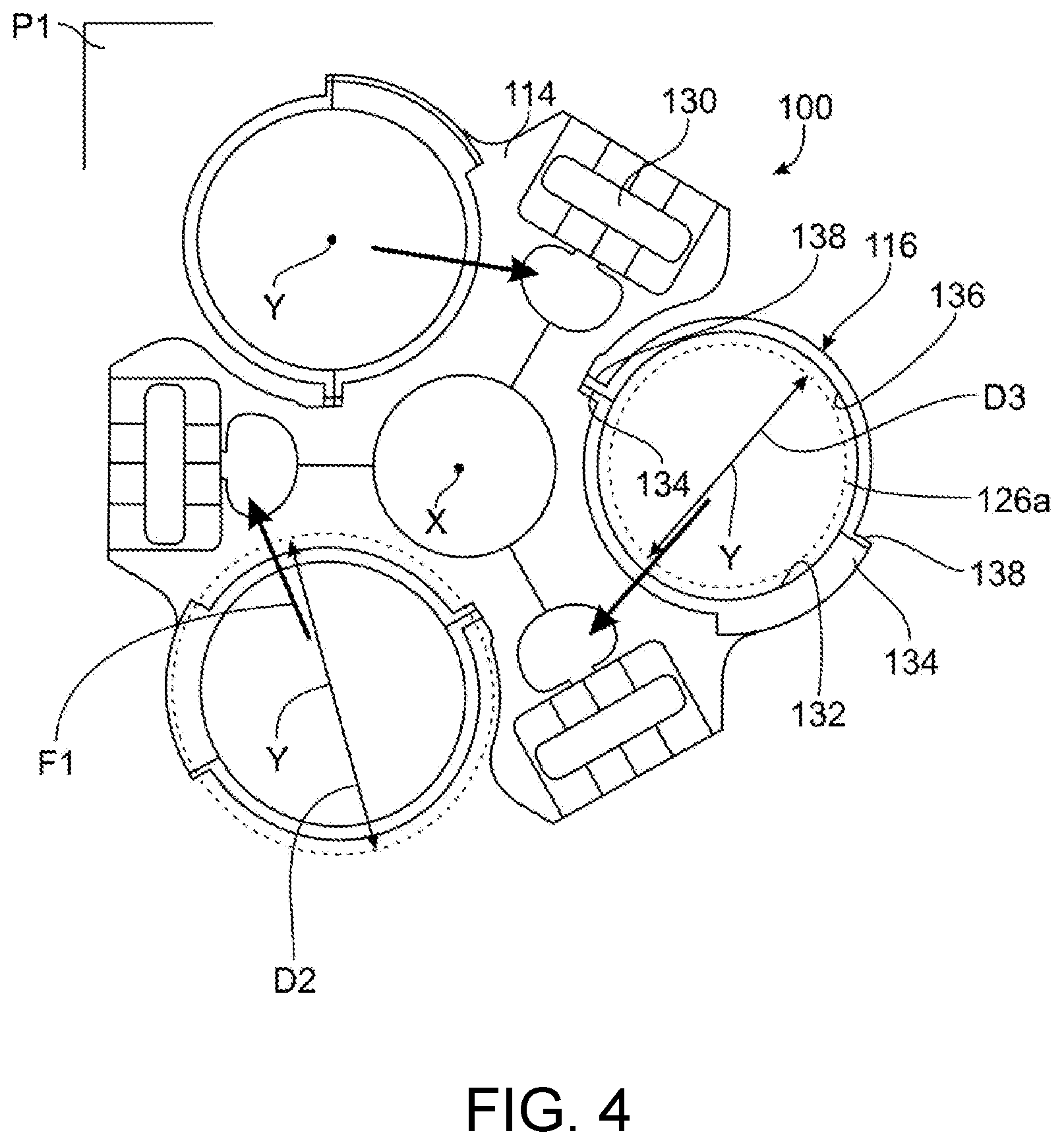 Patent US12104495 Figure 4 – Drive assembly for a mechanical reducer for an aircraft turbomachine