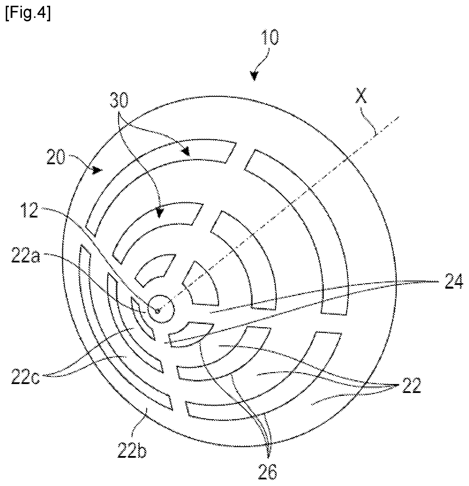 Patent US12104498 Figure 4 – Inlet cone for an aircraft turbomachine