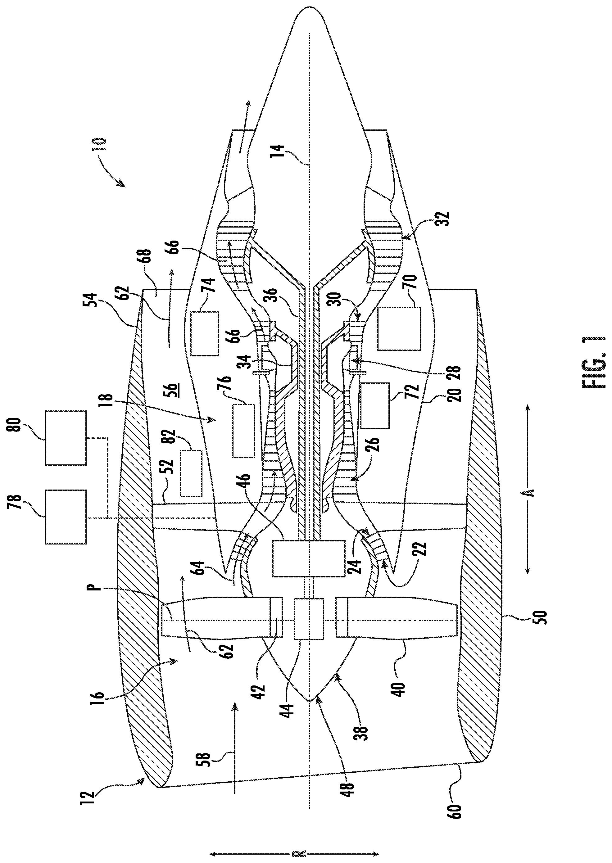 Patent US12104499 Figure 1 – System and method of regulating thermal transport bus pressure