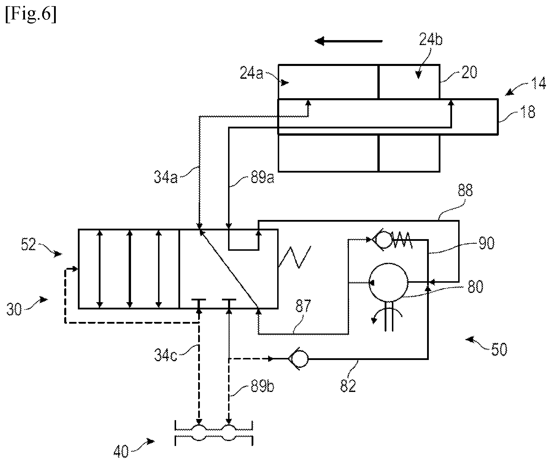 Patent US12104504 Figure 4 – Device for setting the pitch of blades for a turbine engine, and turbine engine comprising same