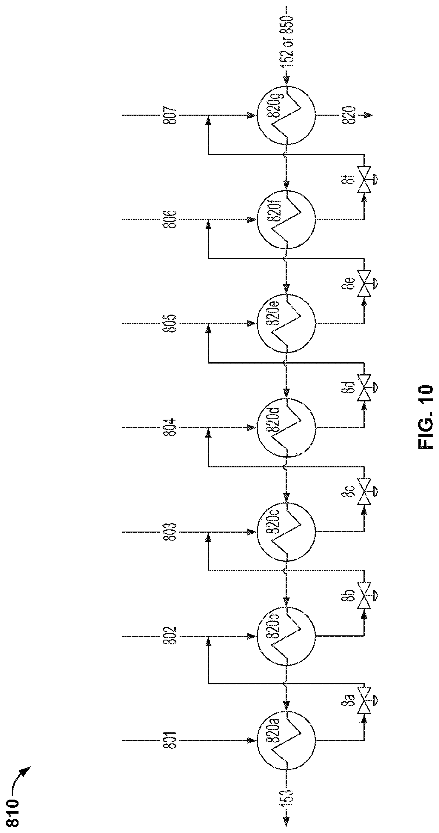 Patent US12104505 Figure 10 – System and method for the generation of heat and power using multiple loops comprising a primary heat transfer loop, a power cycle loop and an intermediate heat transfer loop