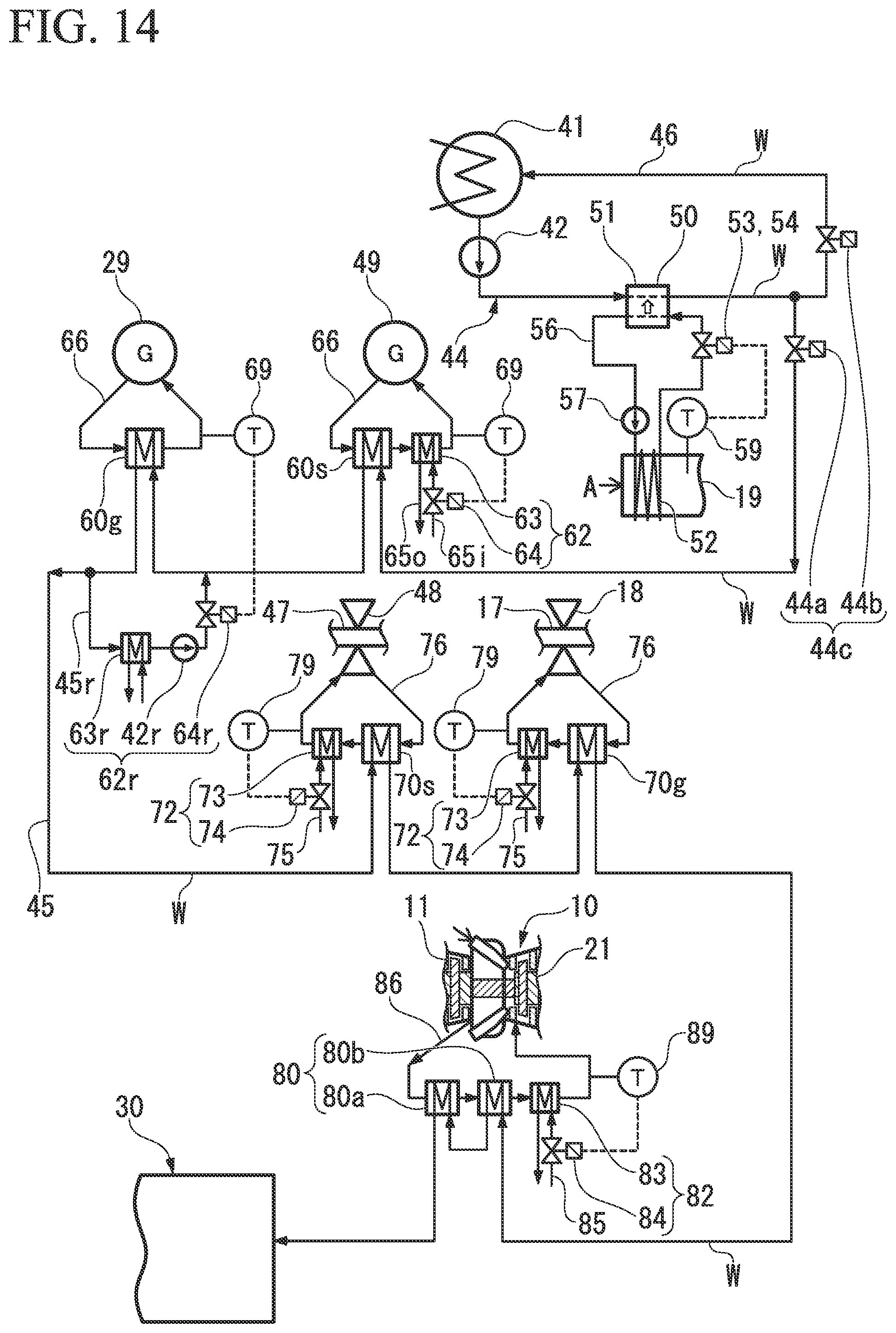 Patent US12104506 Figure 10 – Plant and operation method therefor