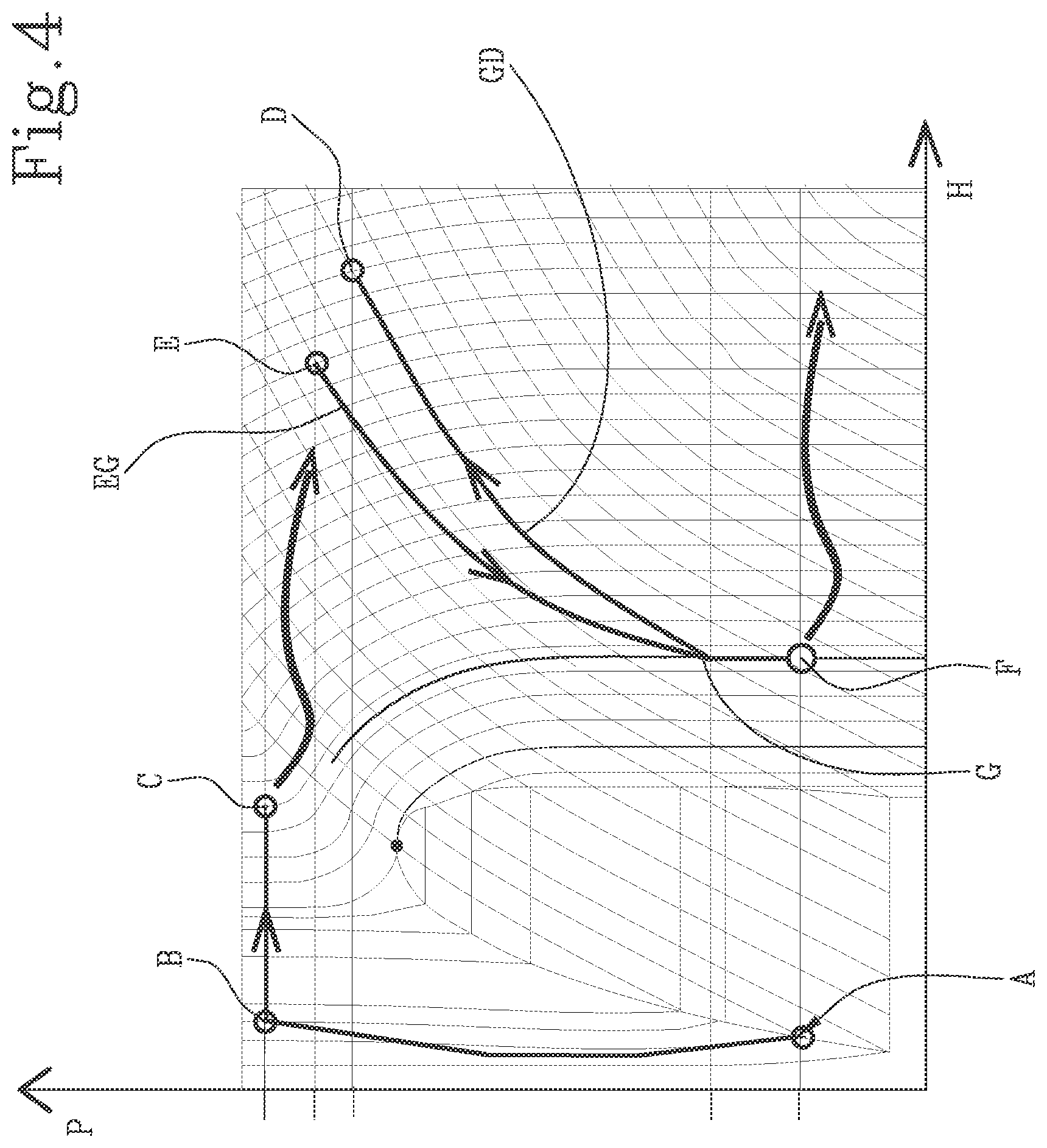 Patent US12104507 Figure 7 – Plant for producing mechanical energy from a carrier fluid under cryogenic conditions