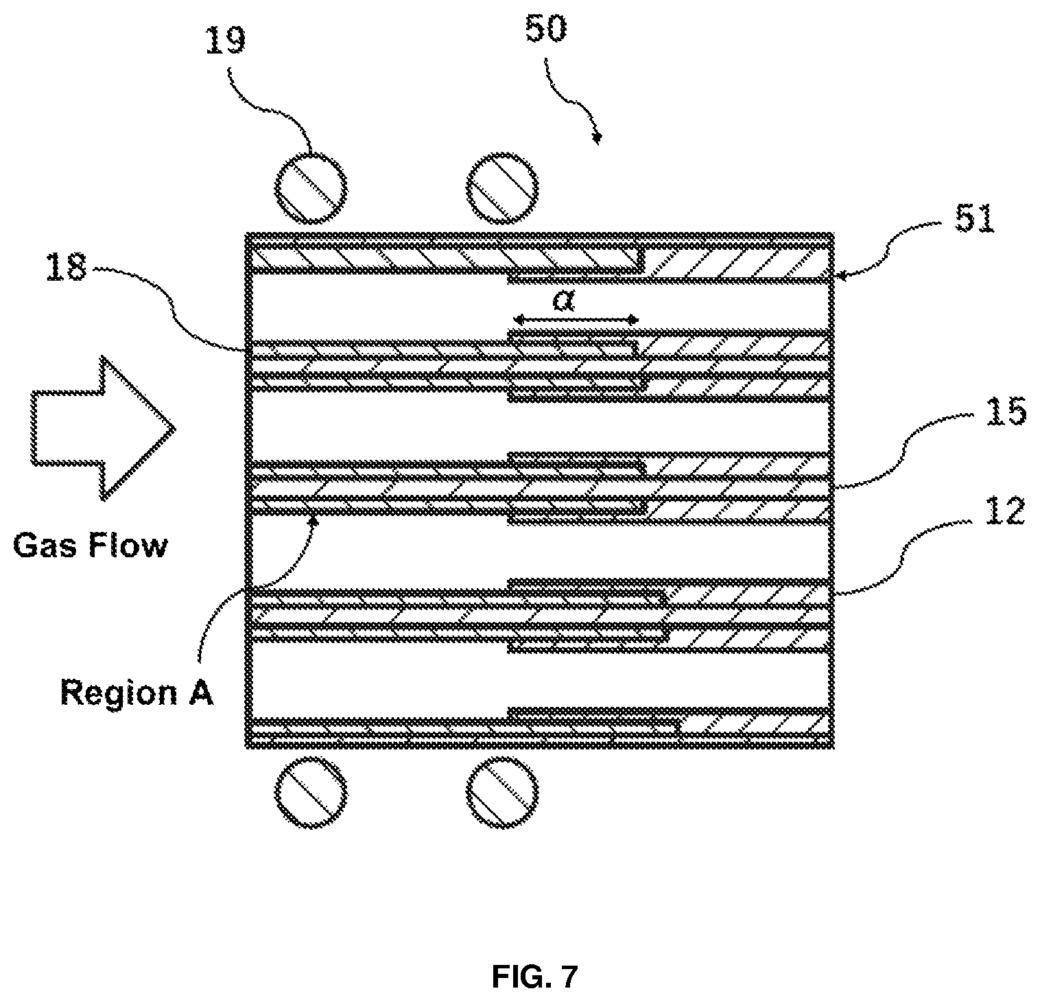 Patent US12104519 Figure 7 – Catalyst support and induction heating catalyst system