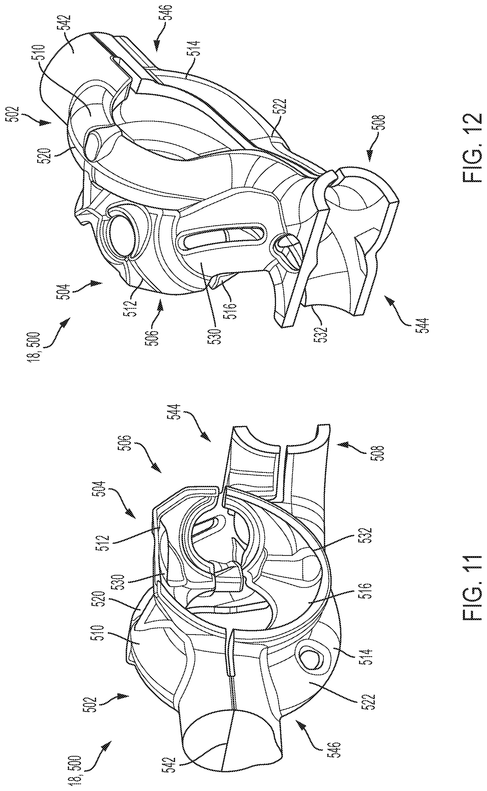 Patent US12104520 Figure 10 – Cylinder head with integrated turbocharger