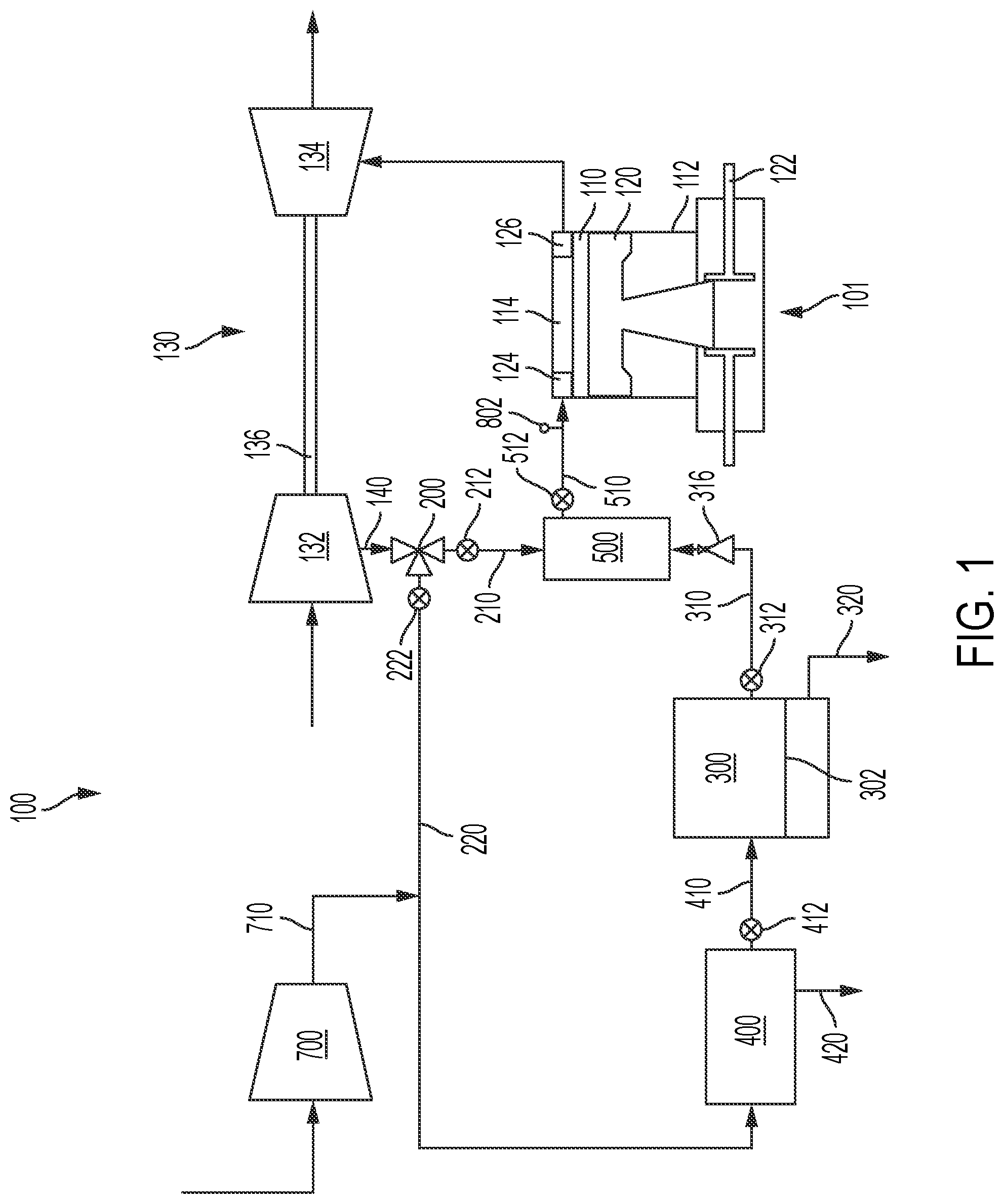 Patent US12104522 — Marine engine systems and methods for operating the same — Figure 1
