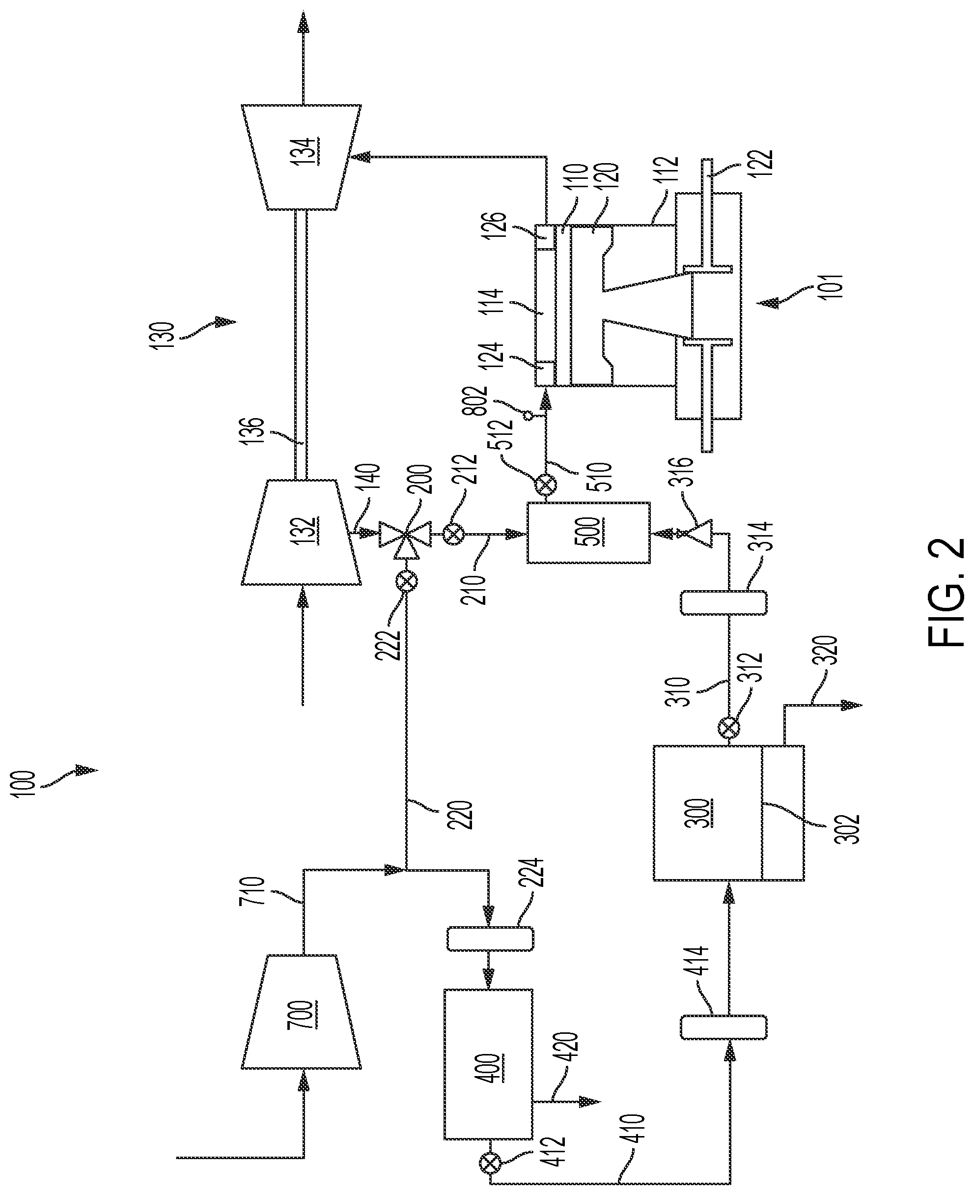 Patent US12104522 Figure 2 – Marine engine systems and methods for operating the same