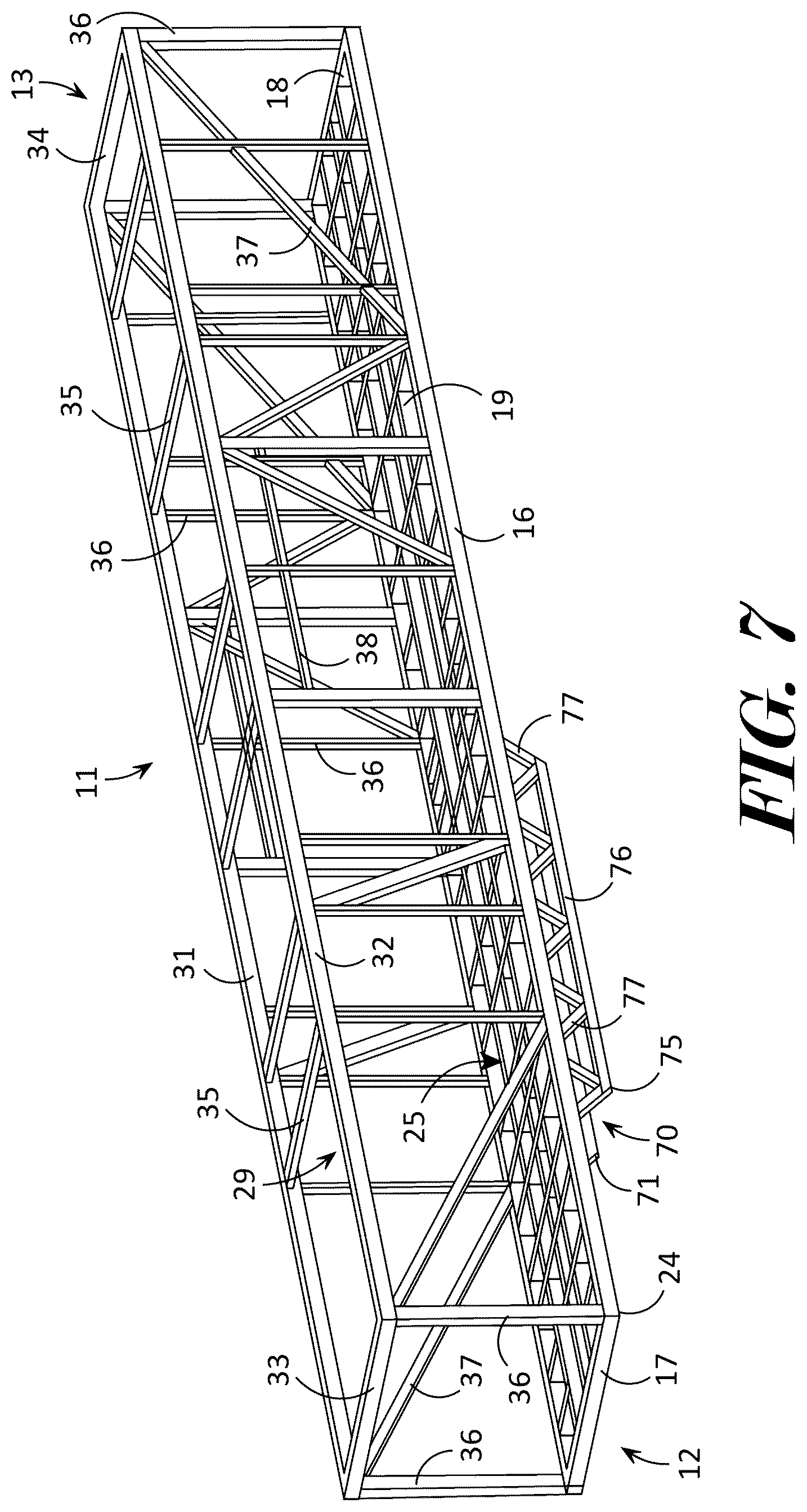 Patent US12104523 Figure 7 – High density mobile power unit and system