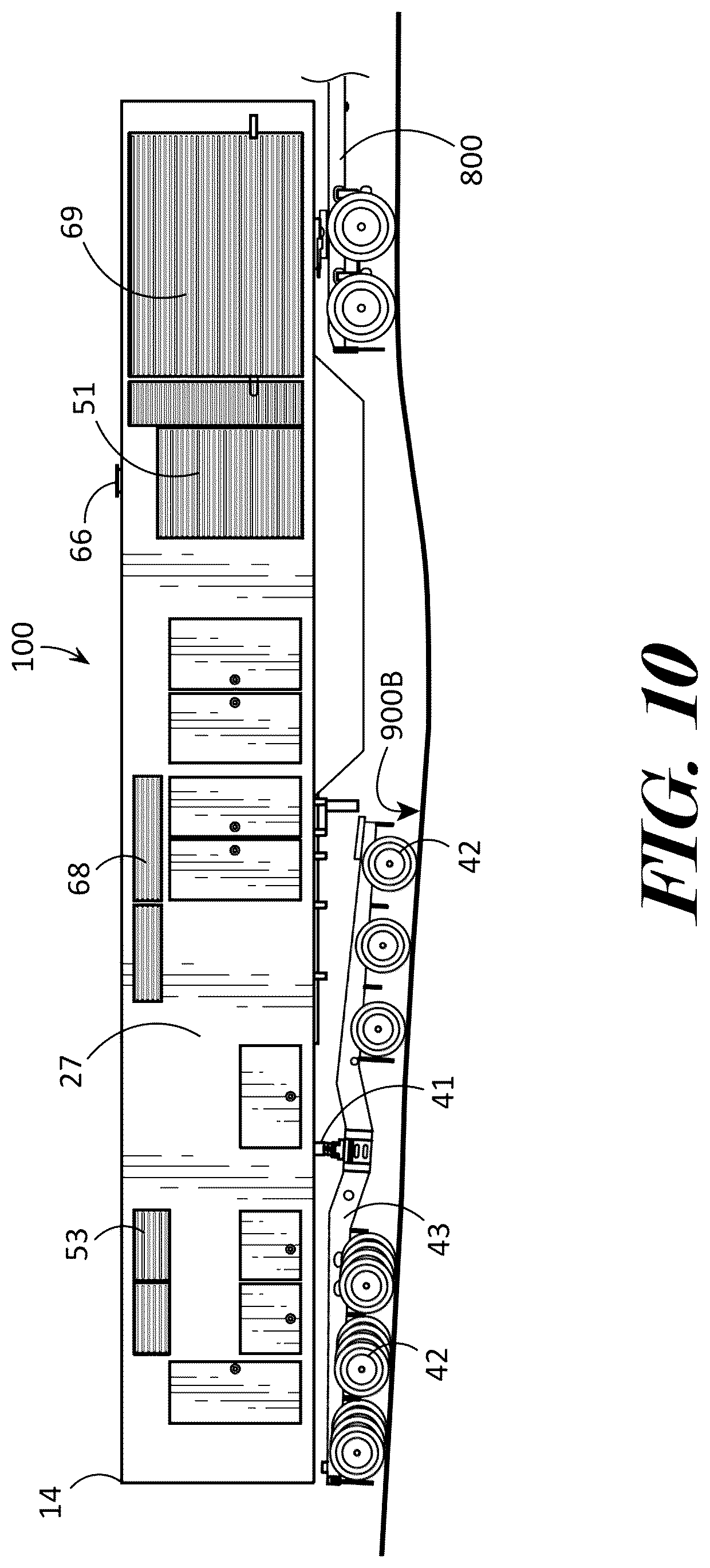 Patent US12104523 Figure 10 – High density mobile power unit and system