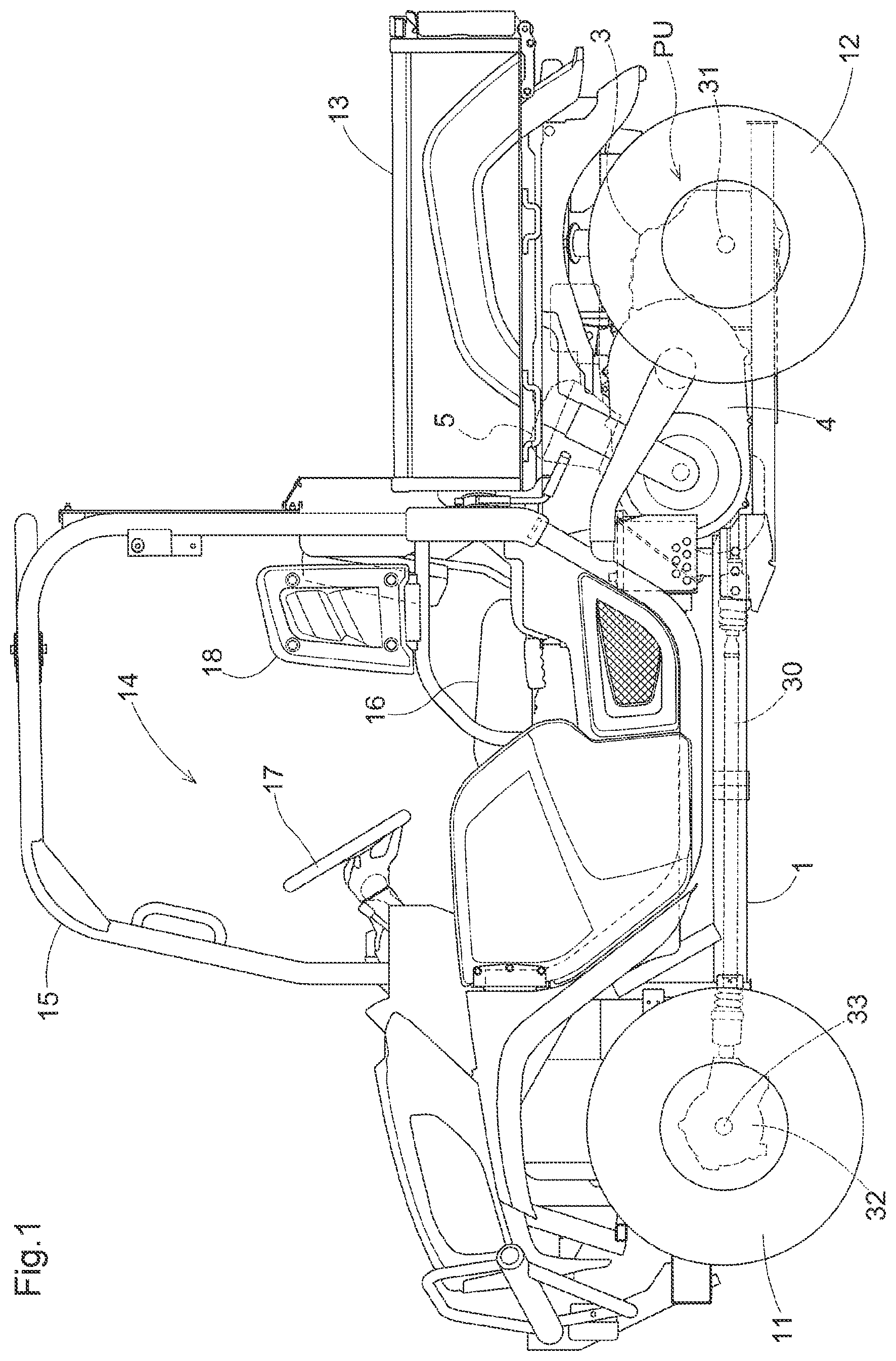 Patent US12104524 — Two-cylinder reciprocating engine — Figure 1