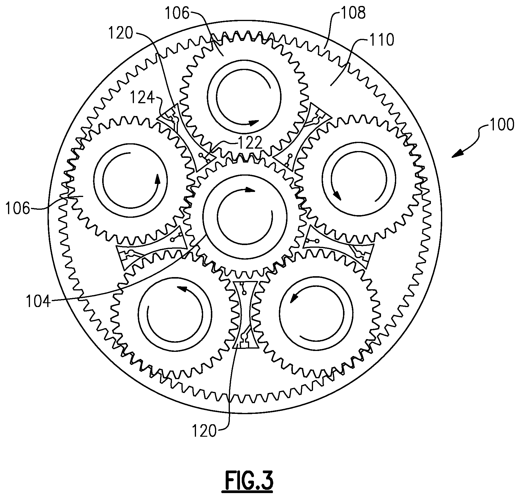 Patent US12104527 Figure 3 – Geared gas turbine engine with combined spray bar and scavenge component