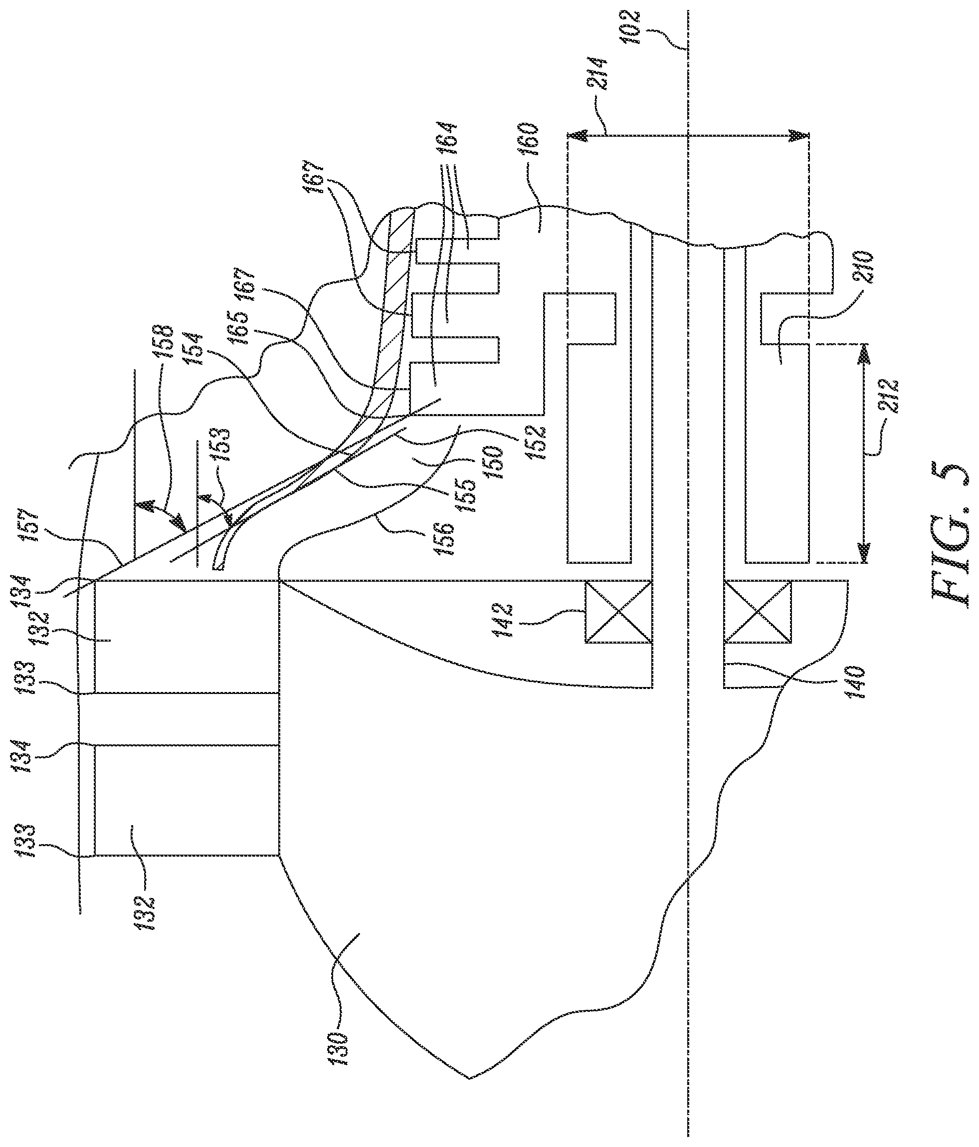 Patent US12104530 Figure 5 – Gas turbine engine