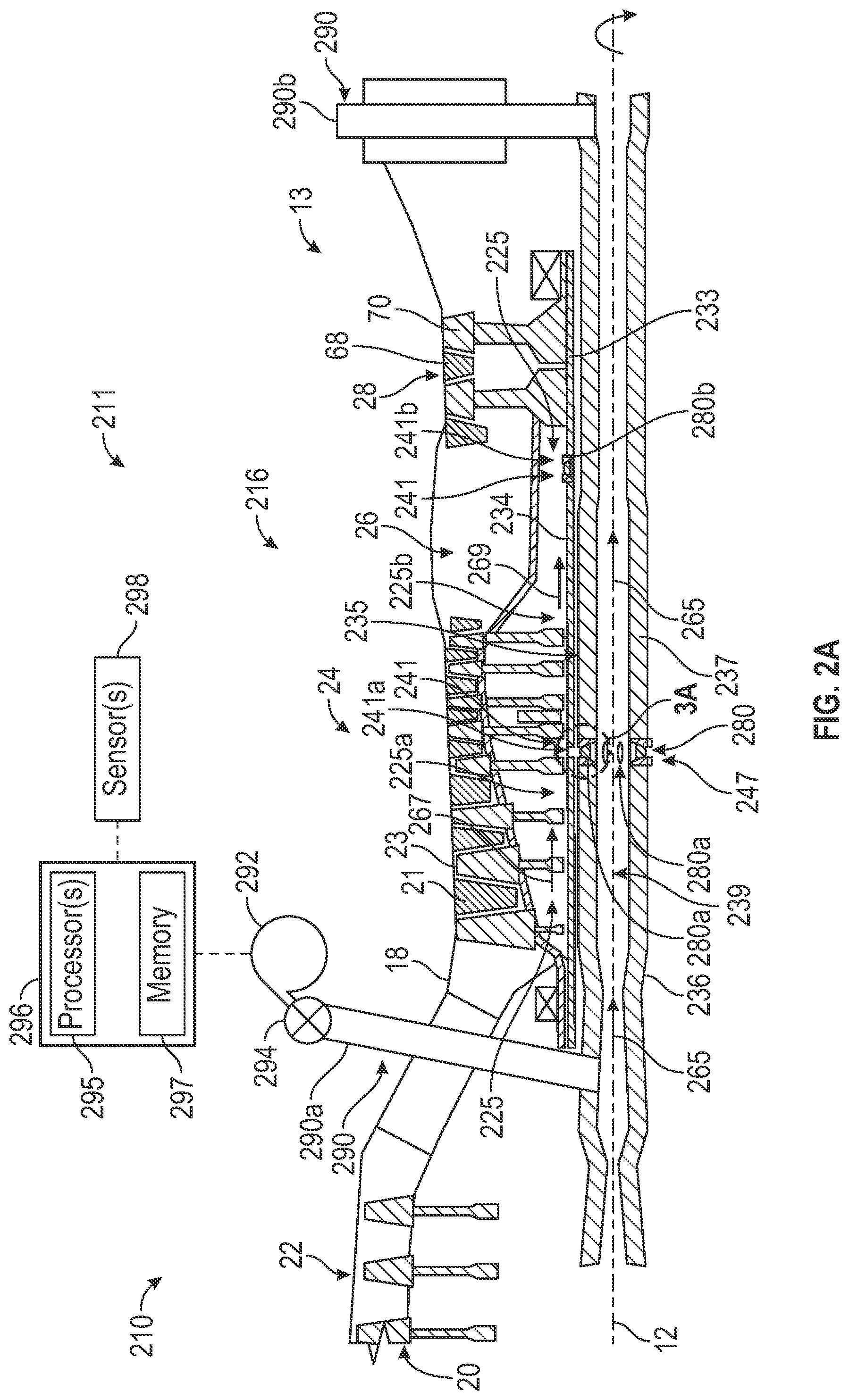 Patent US12104531 Figure 2 – Cooling system for a turbine engine