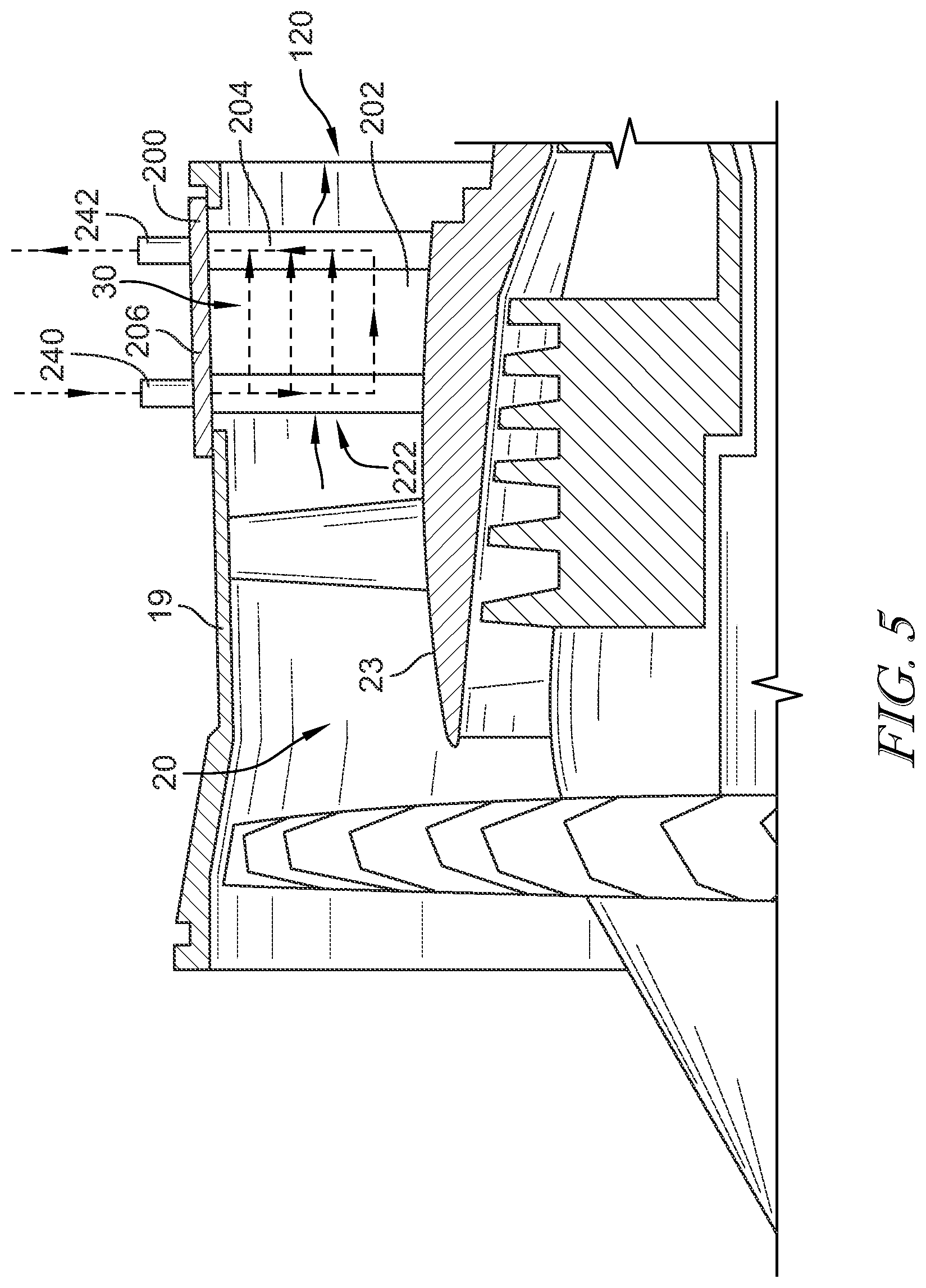 Patent US12104532 Figure 6 – Bypass duct heat exchanger with access panel for gas turbine engines