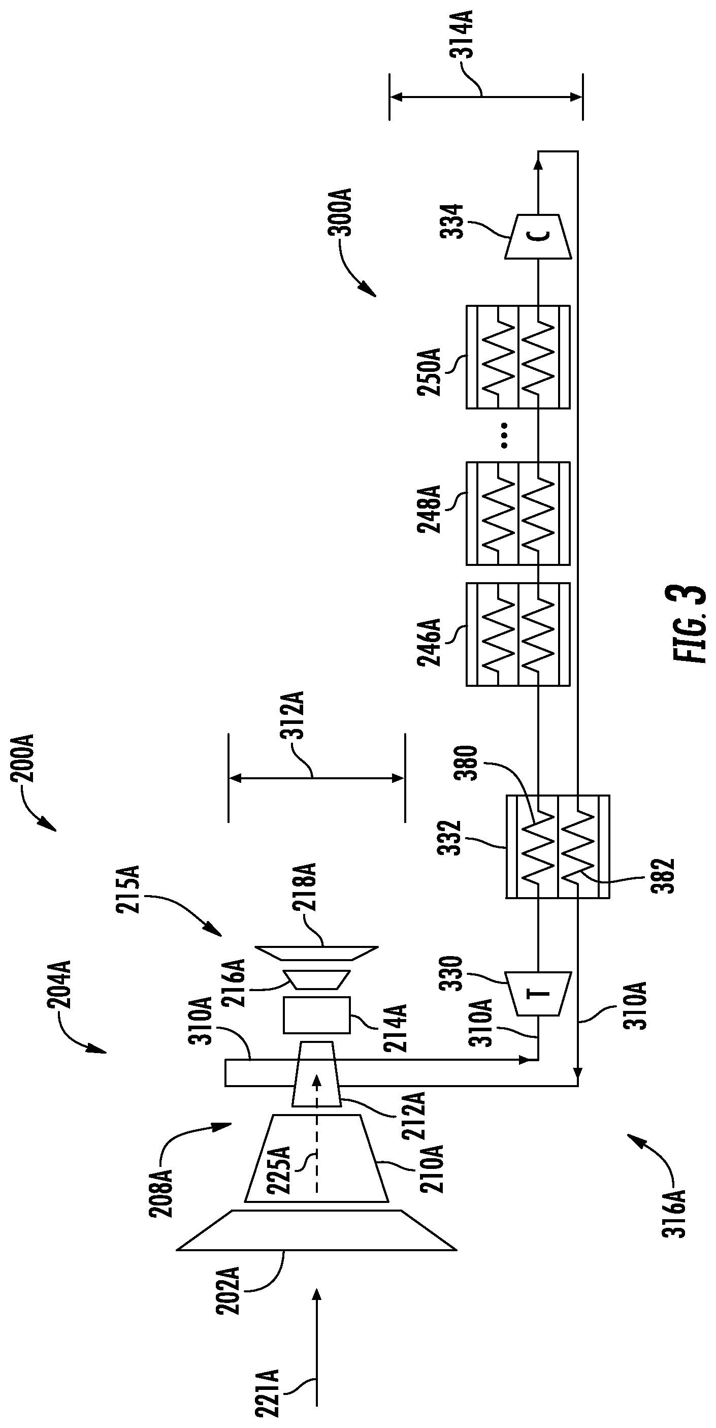Patent US12104535 Figure 4 – Thermal management system for a gas turbine engine