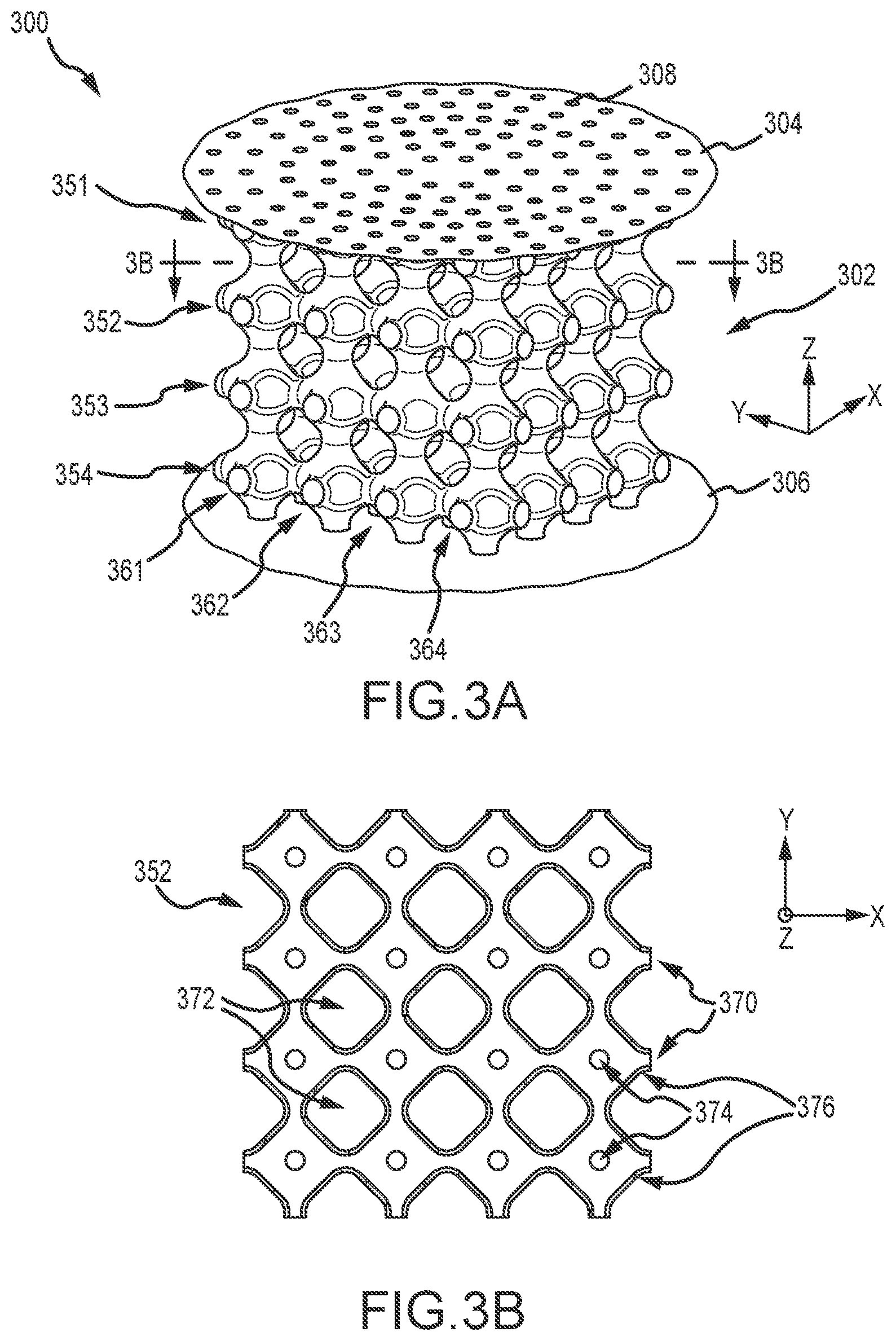 Patent US12104536 Figure 3 – Nacelle liner comprising unit cell resonator networks