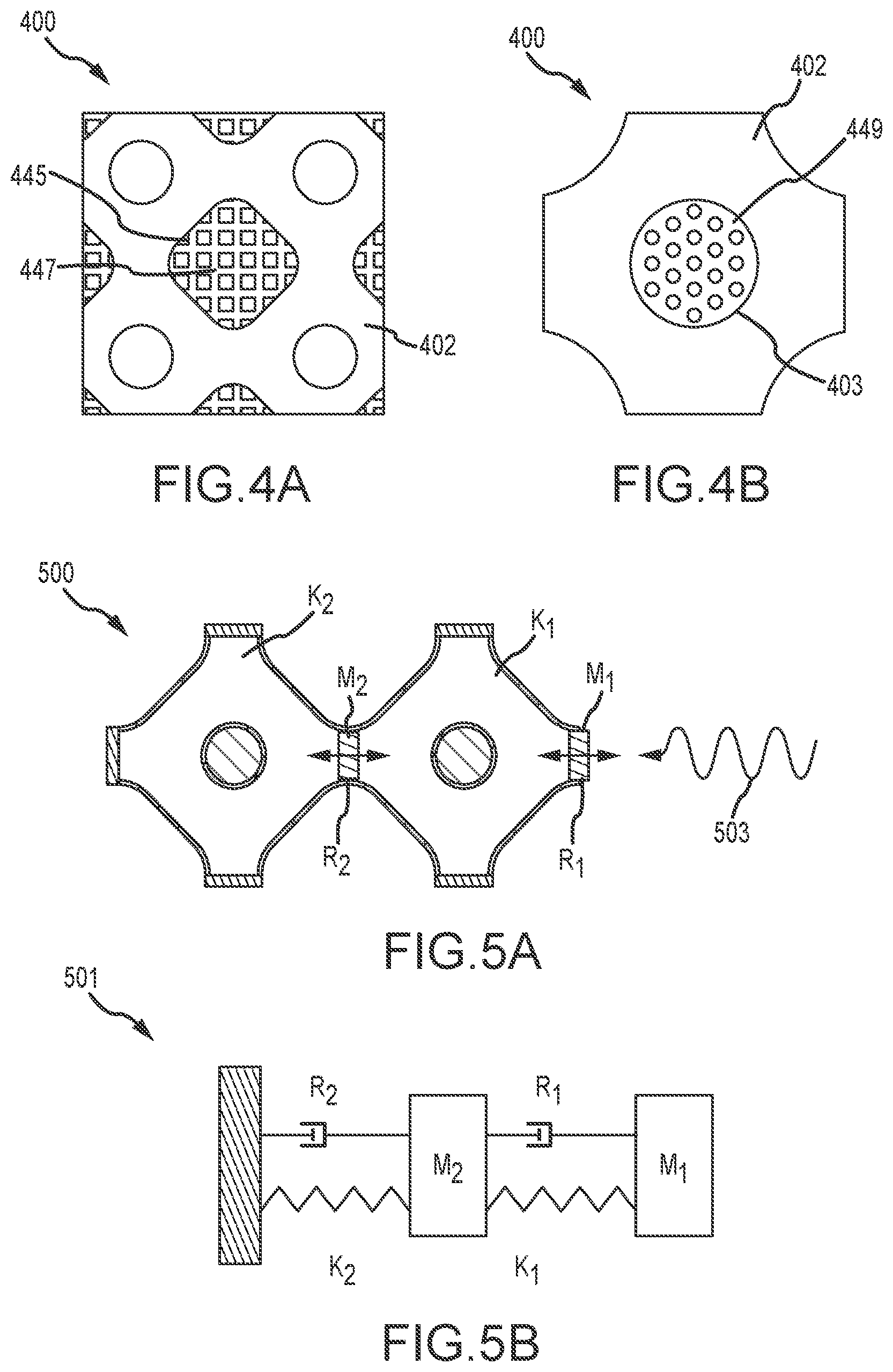 Patent US12104536 Figure 4 – Nacelle liner comprising unit cell resonator networks