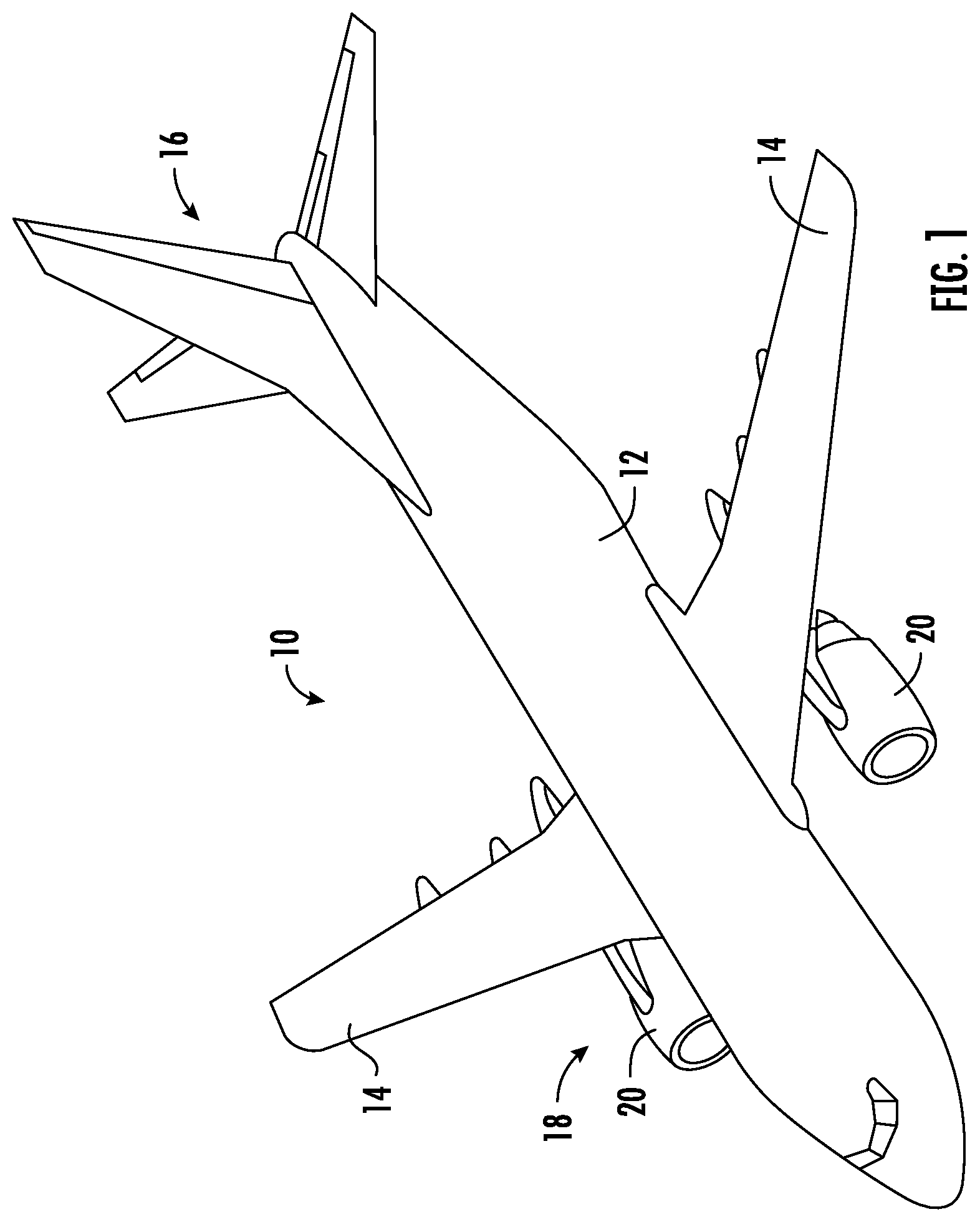 Patent US12104539 Figure 1 – Gas turbine engine