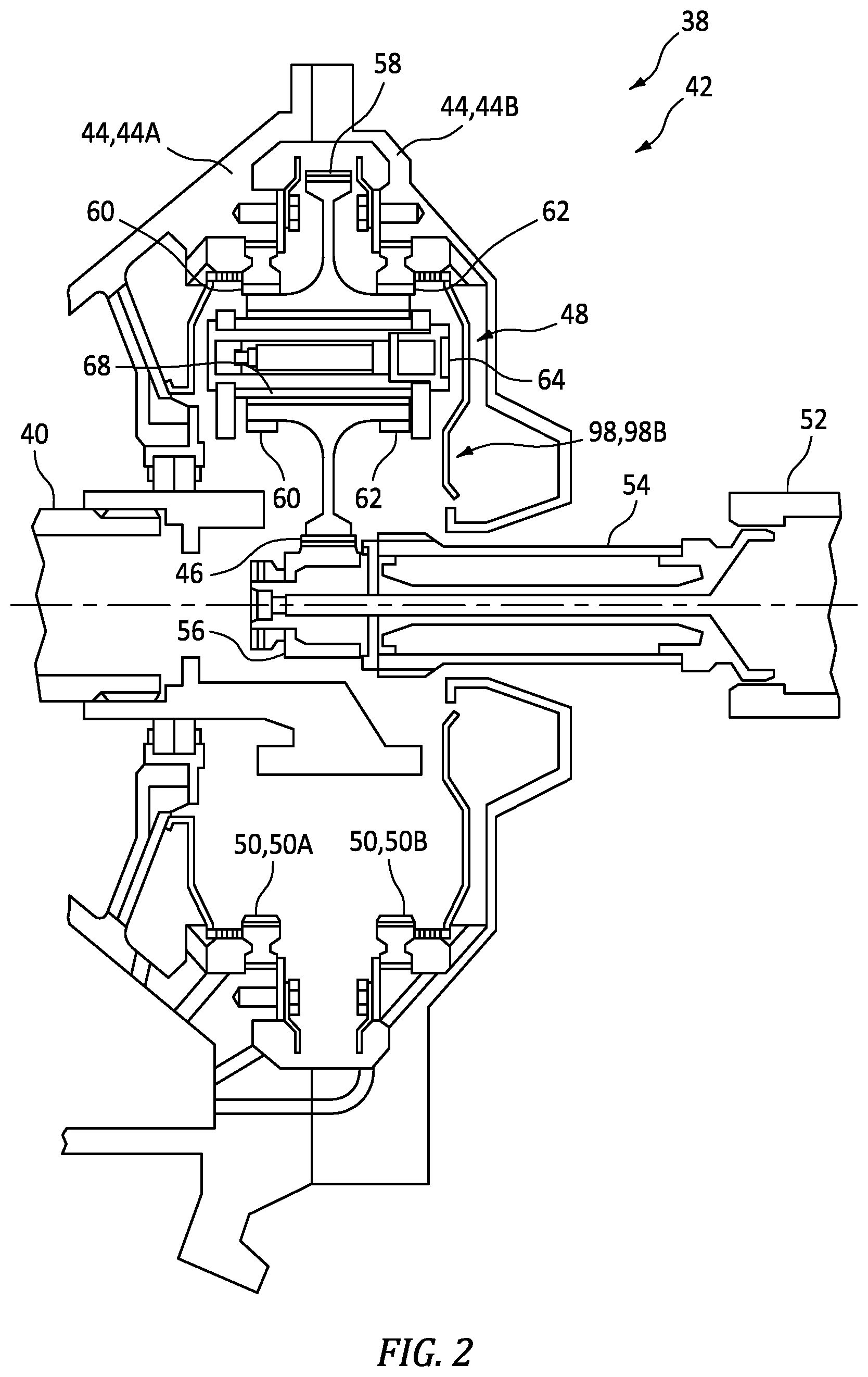 Patent US12104541 Figure 2 – Method and system for assembling a reduction gearbox