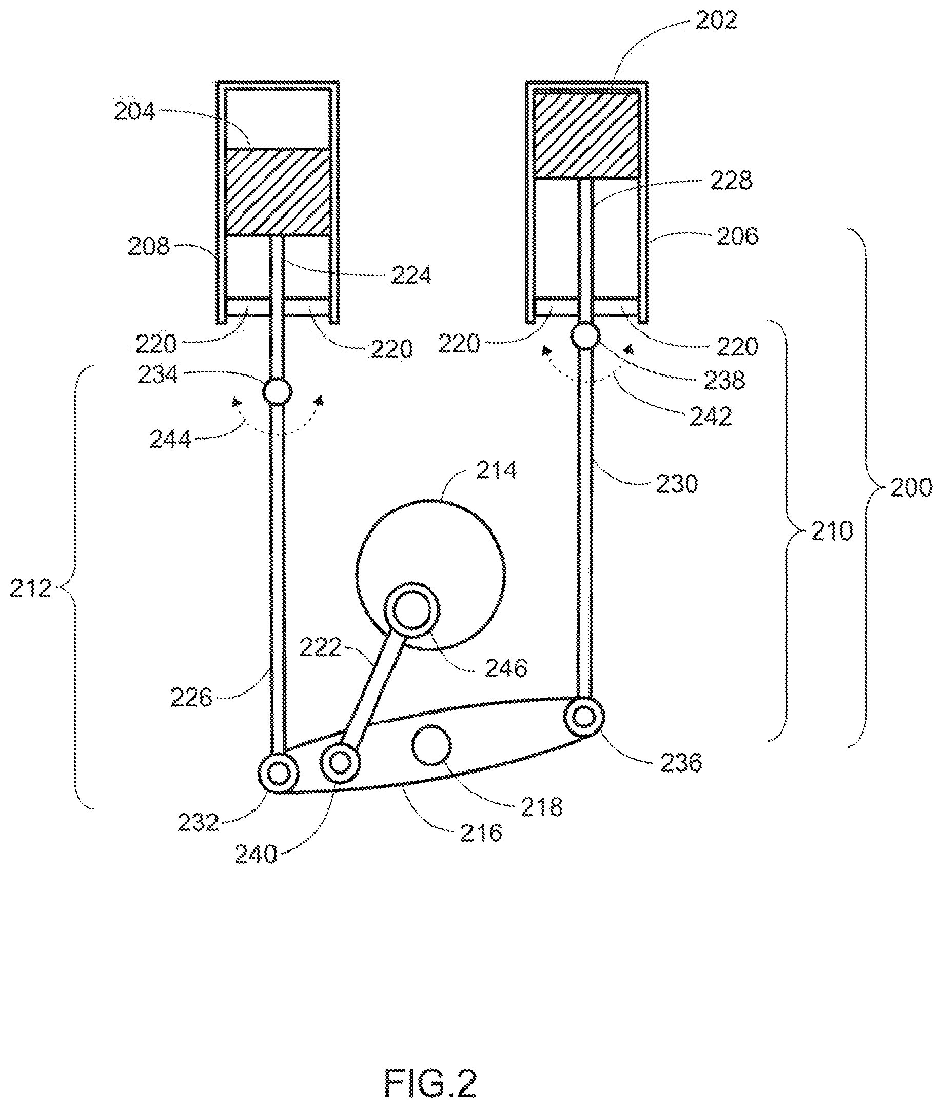 Patent US12104552 Figure 2 – Stirling cycle machine