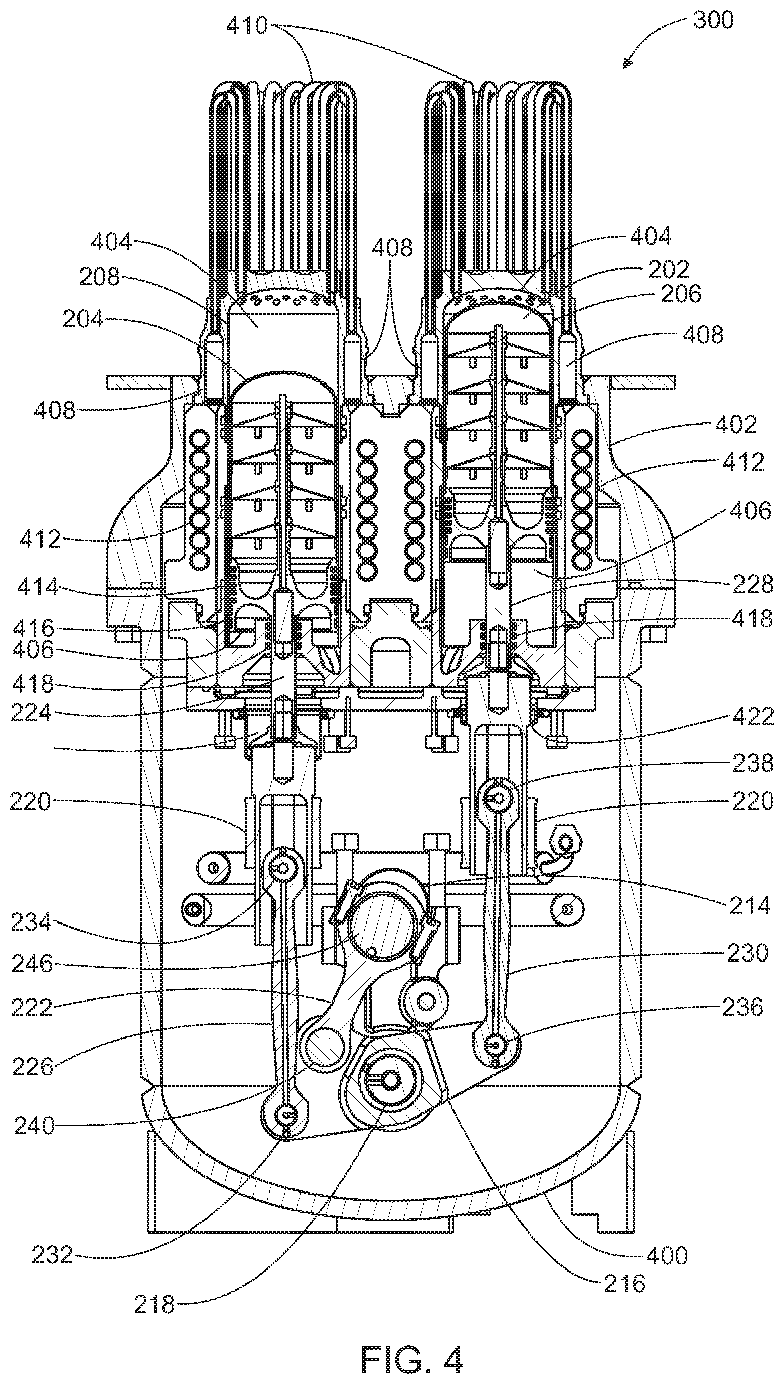 Patent US12104552 Figure 4 – Stirling cycle machine