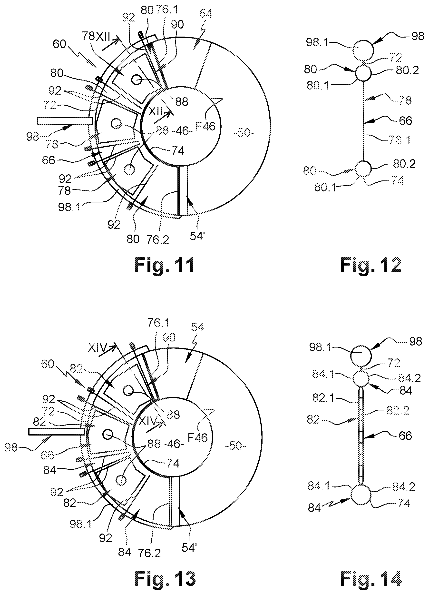 Patent US12104554 Figure 4 – Aircraft propulsion assembly equipped with a thrust-reversing device comprising at least one inflatable barrier, and aircraft comprising at least one such propulsion assembly