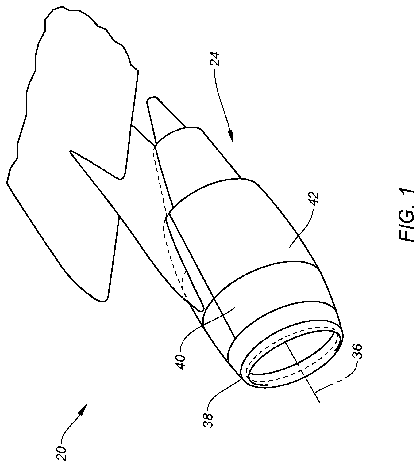 Patent US12104556 Figure 1 – Blocker door retention assembly for an aircraft propulsion system thrust reverser