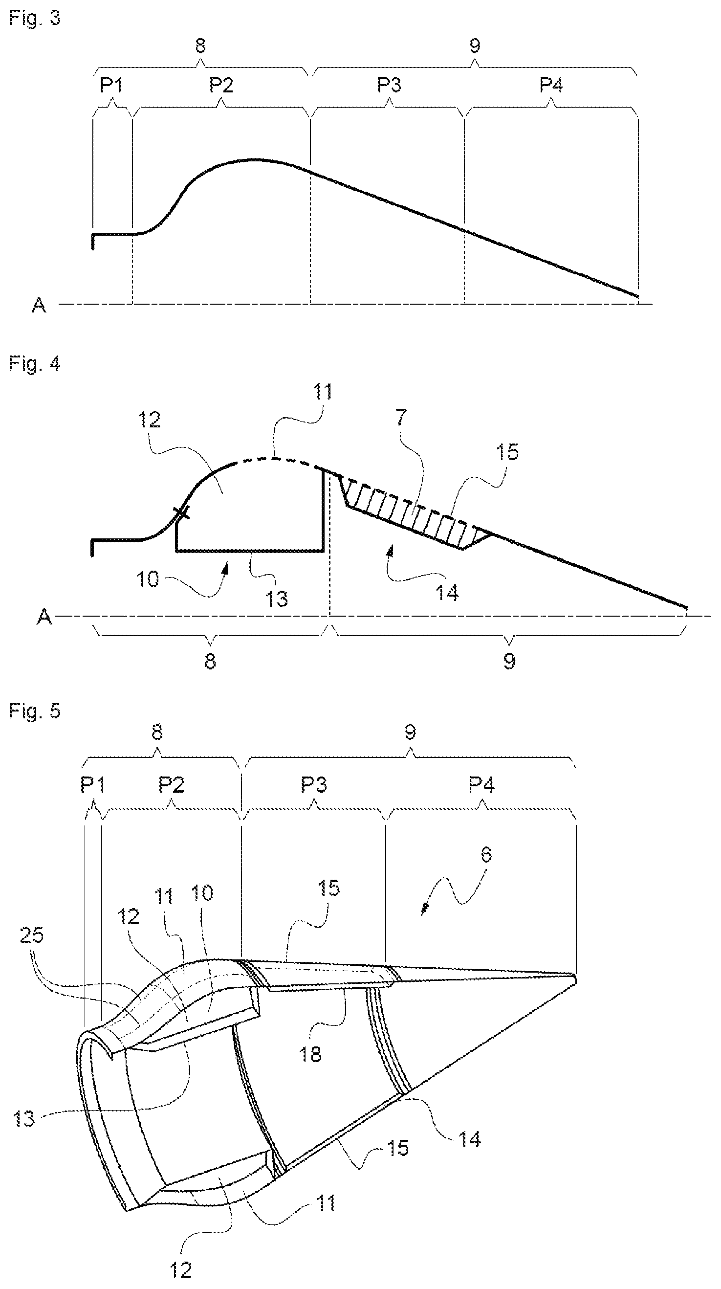 Patent US12104557 Figure 2 – Output cone of an aircraft propulsive assembly forming an acoustic treatment system with at least two degrees of freedom